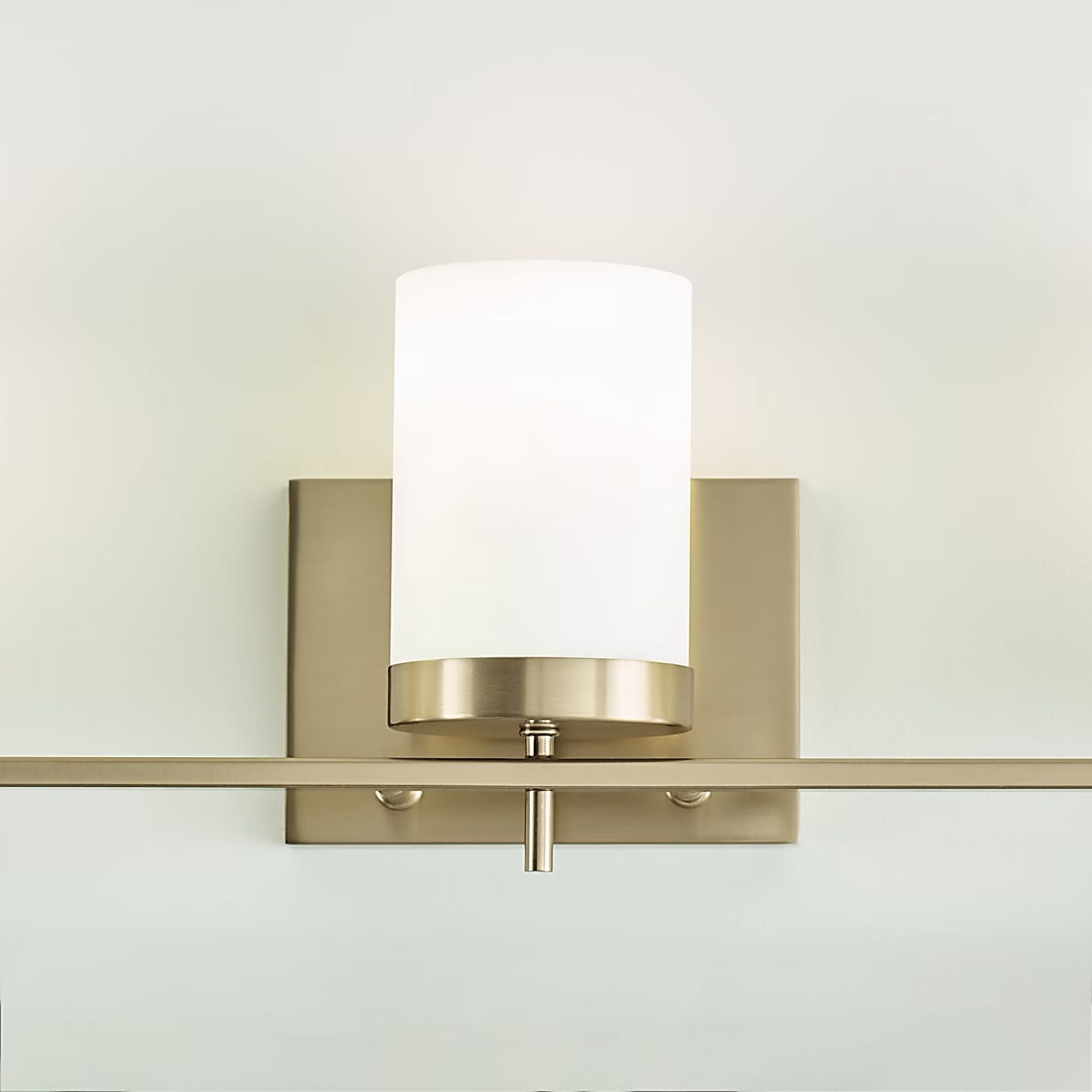 Zire 24" 3-Light LED Bathroom Vanity, Satin Brass Finish