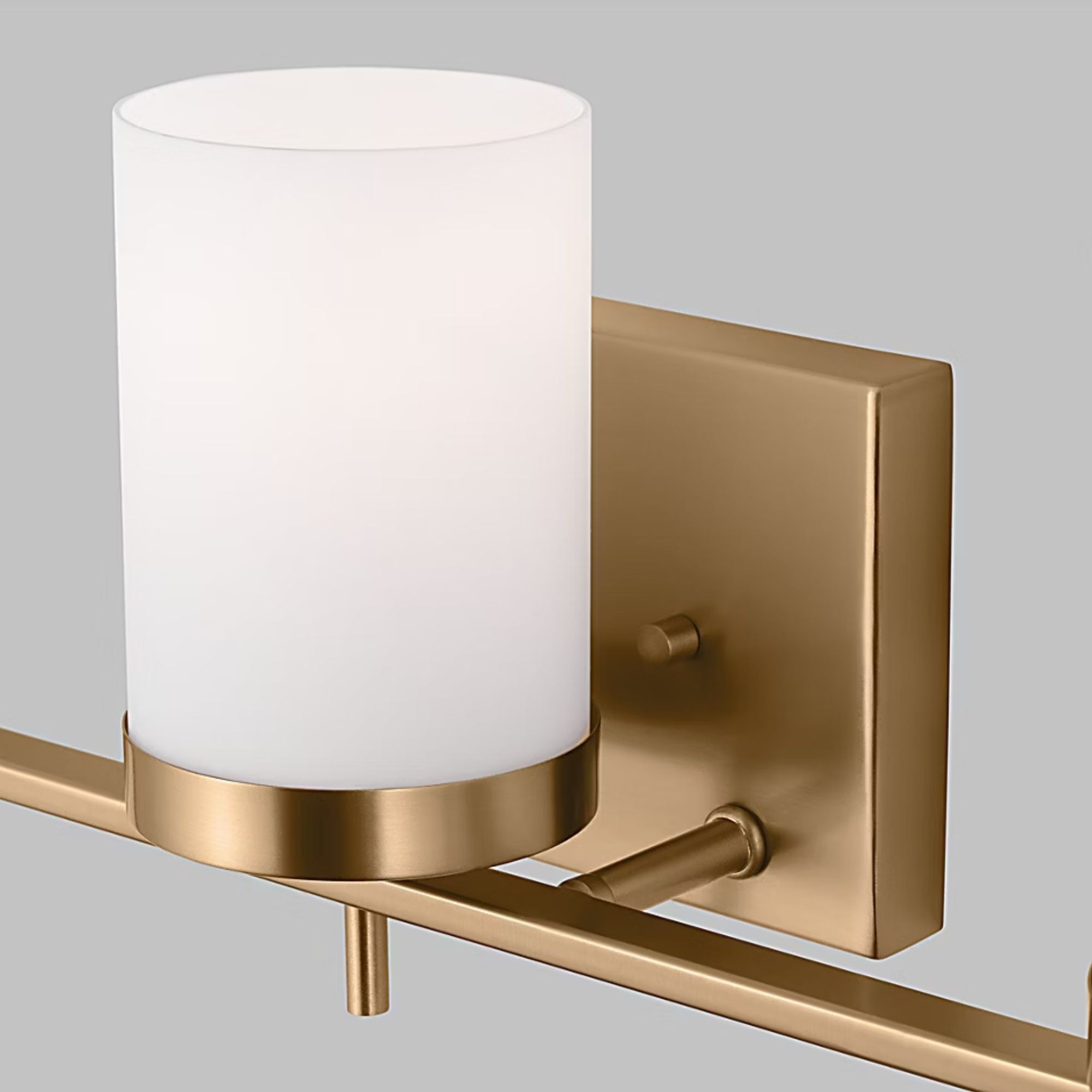 Zire 24" 3-Light LED Bathroom Vanity, Satin Brass Finish