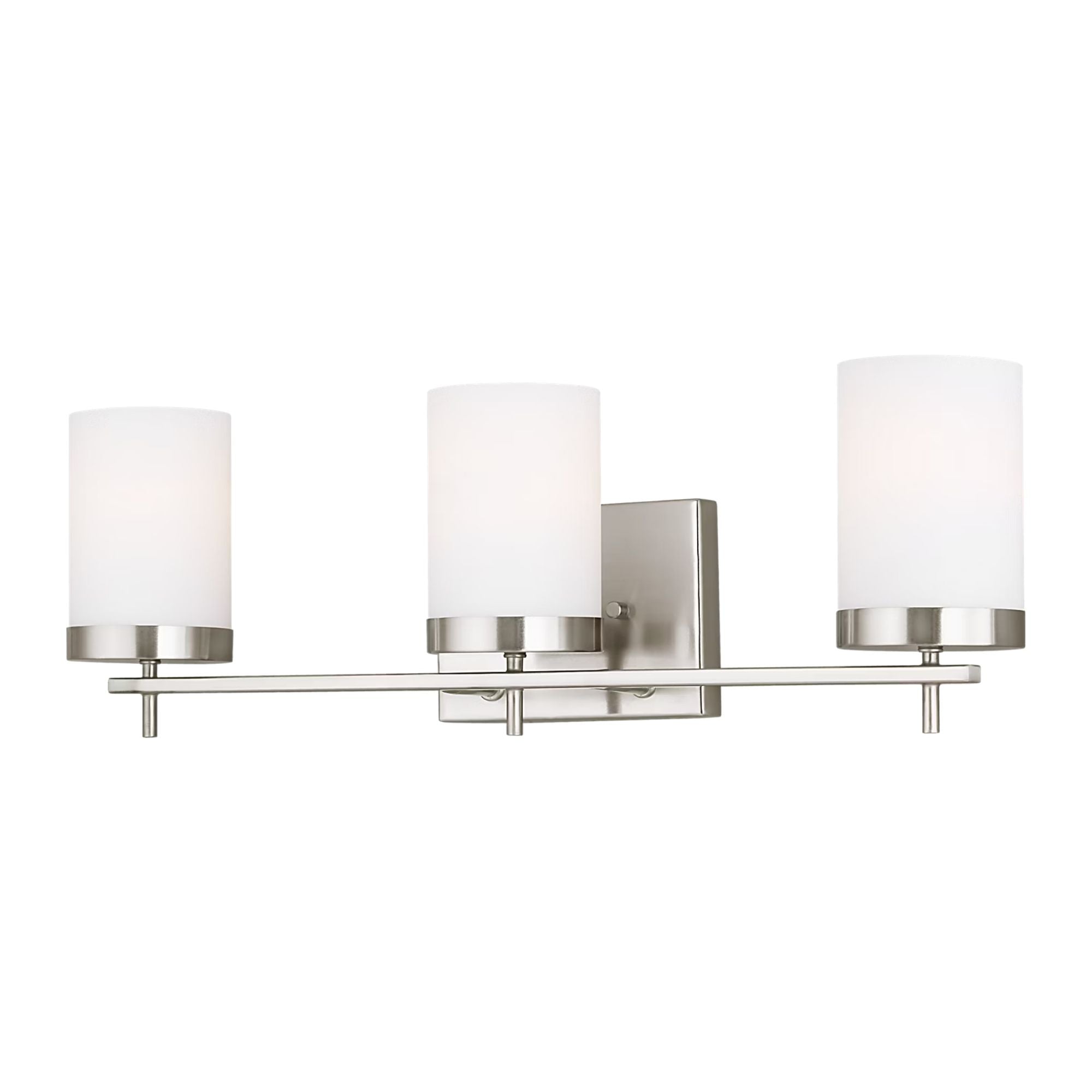 Zire 24" 3-Light LED Bathroom Vanity, Brushed Nickel Finish