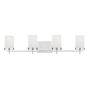 Visual Comfort Studio Zire 34" 4-Light Bathroom Vanity, Chrome Finish
