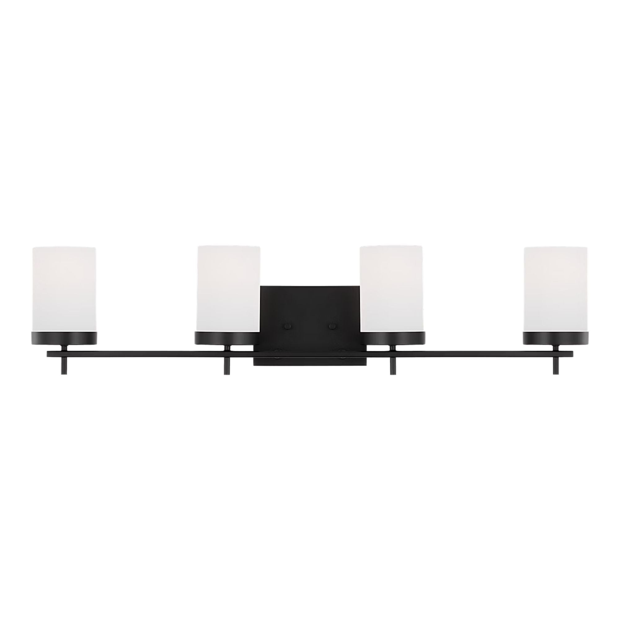 Zire 34" 4-Light Bathroom Vanity, Midnight Black Finish