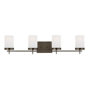 Zire 34" 4-Light Bathroom Vanity, Brushed Oil Rubbed Bronze Finish