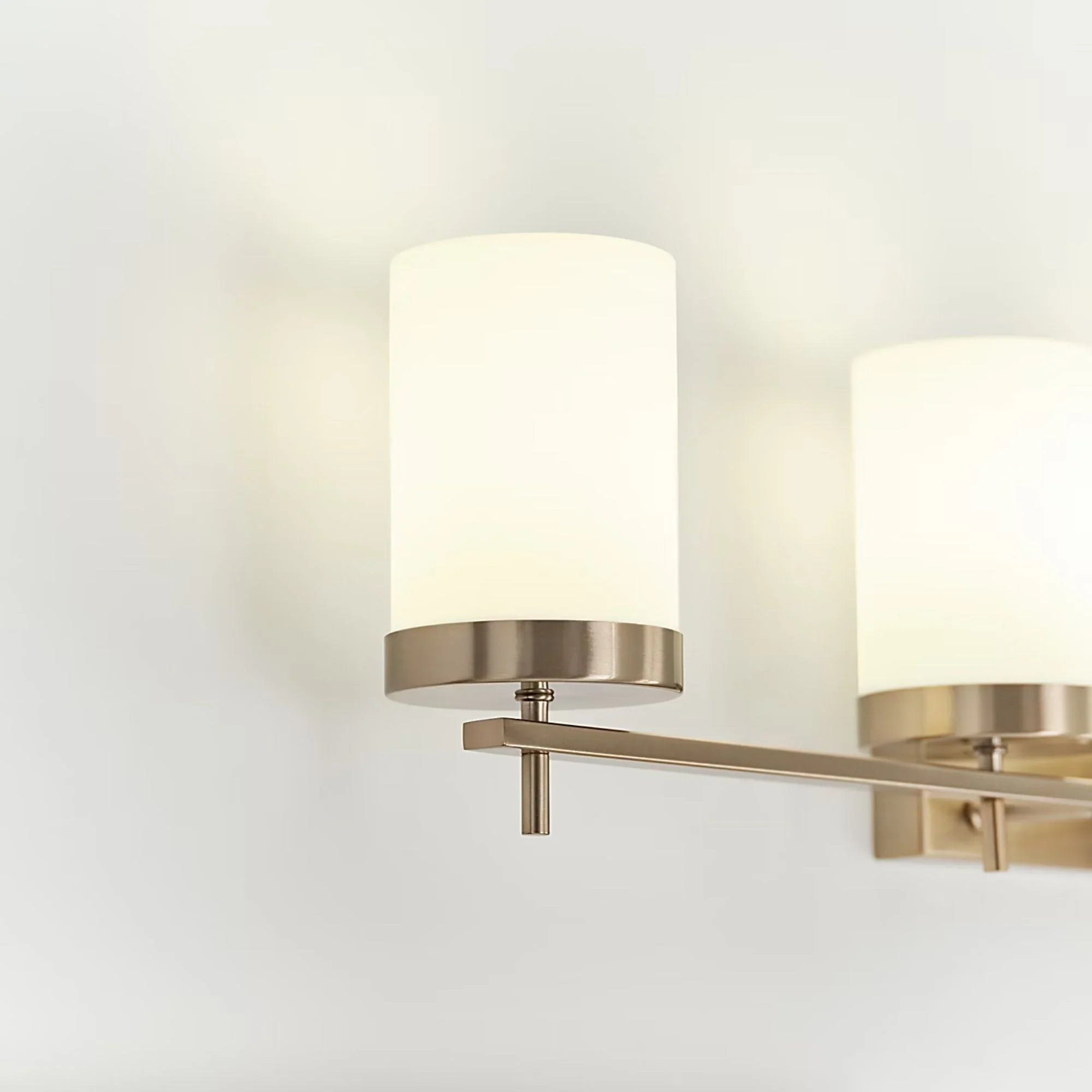 Zire 34" 4-Light Bathroom Vanity, Satin Brass Finish