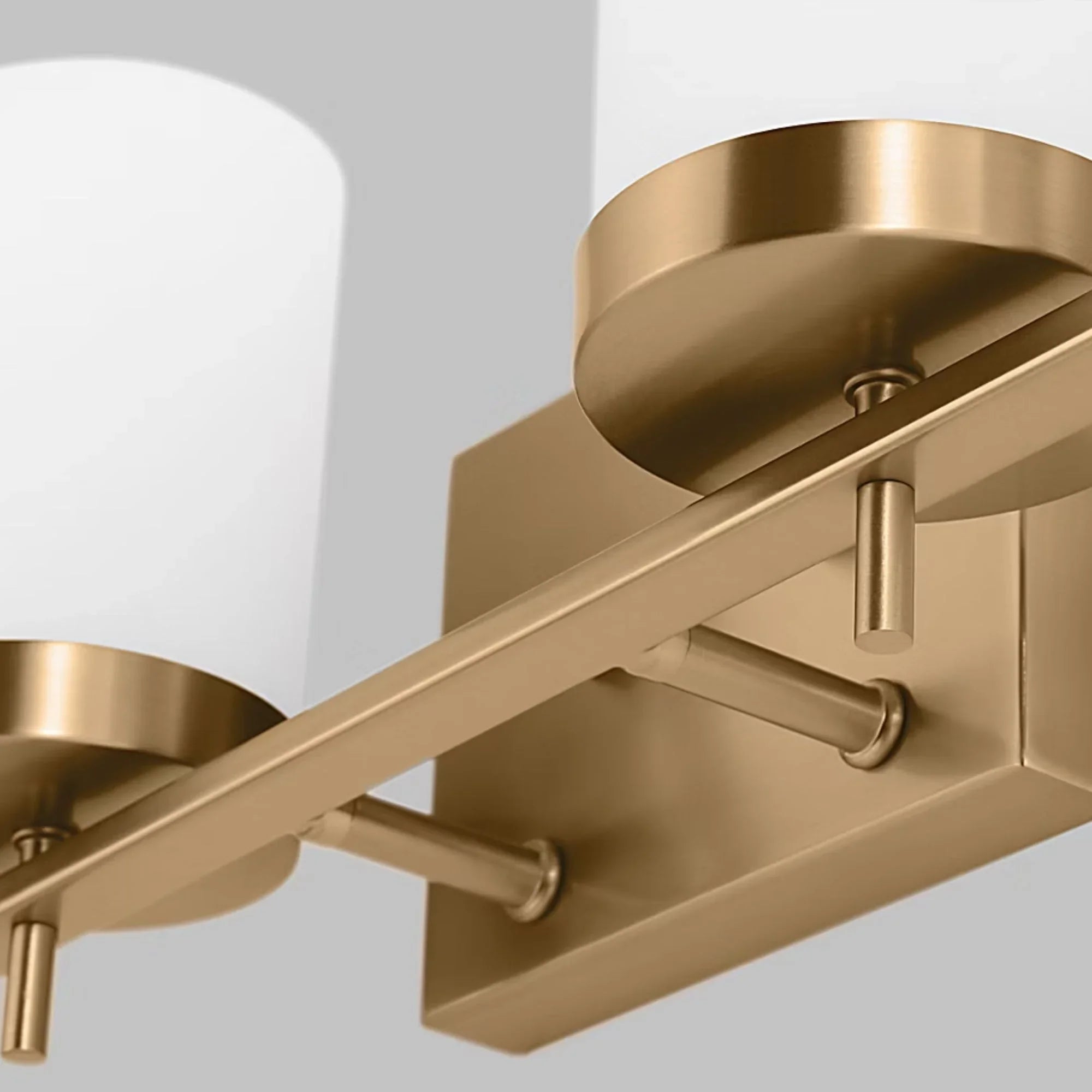 Zire 34" 4-Light Bathroom Vanity, Satin Brass Finish