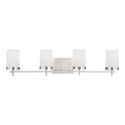 Zire 34" 4-Light Bathroom Vanity, Brushed Nickel Finish