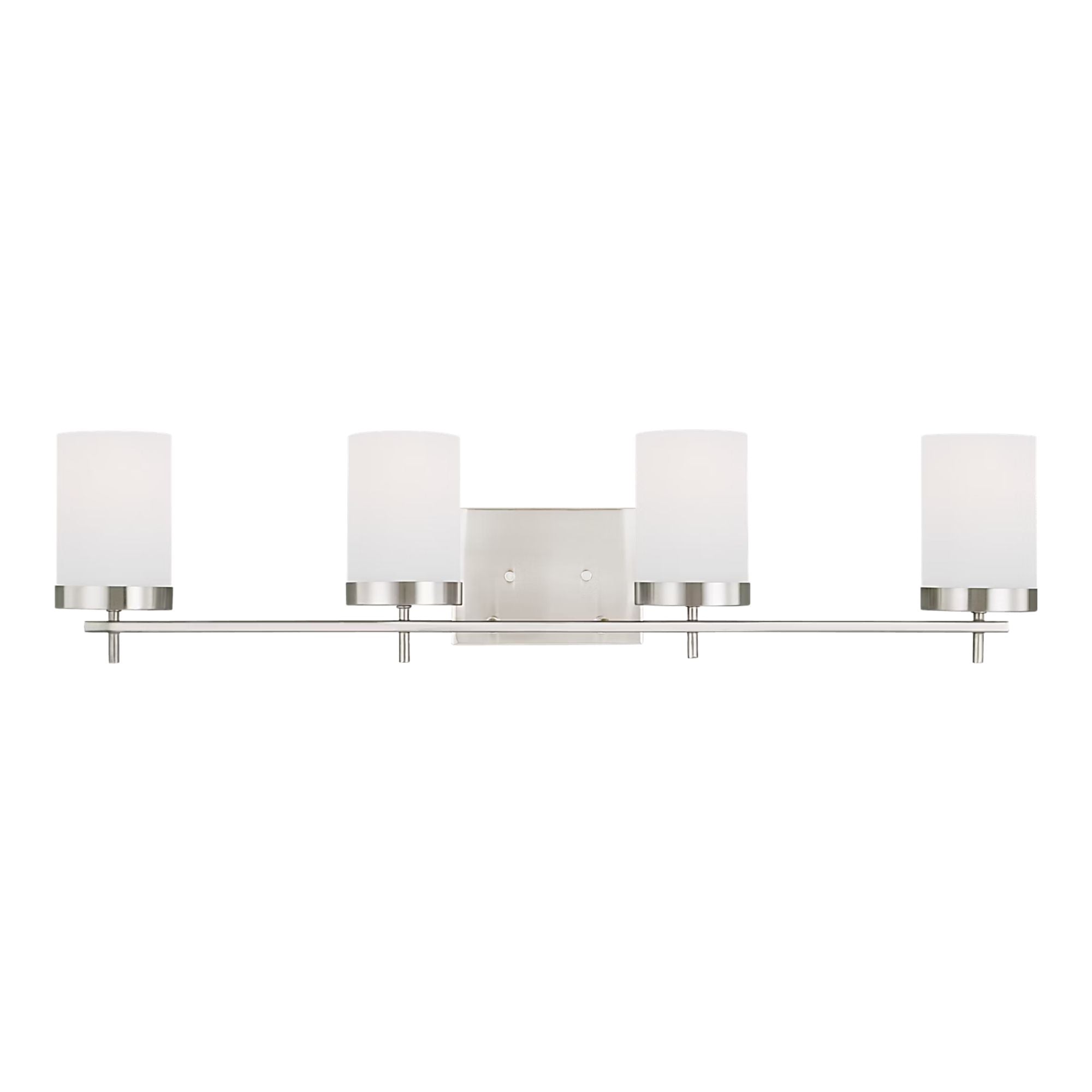 Zire 34" 4-Light Bathroom Vanity, Brushed Nickel Finish