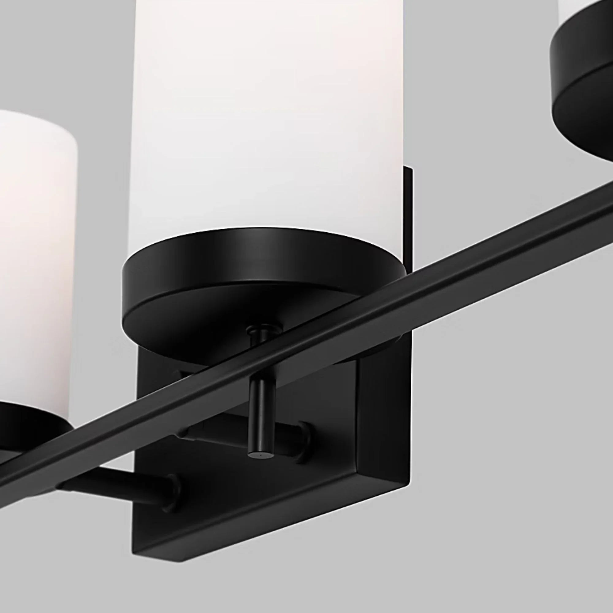 Zire 34" 4-Light LED Bathroom Vanity, Midnight Black Finish