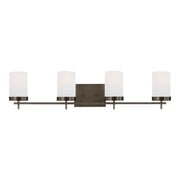 Zire 34" 4-Light LED Bathroom Vanity, Brushed Oil Rubbed Bronze Finish