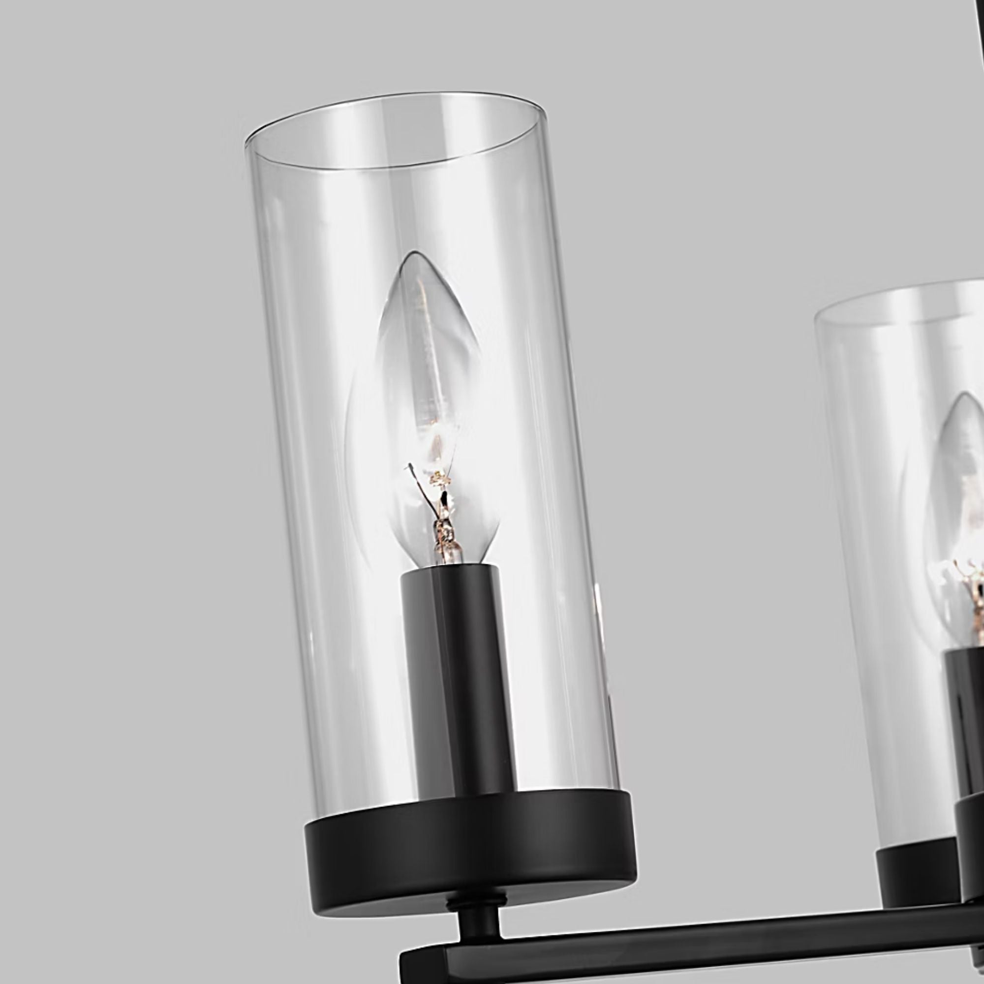 Zire 18" 3-Light Chandelier, Midnight Black Finish