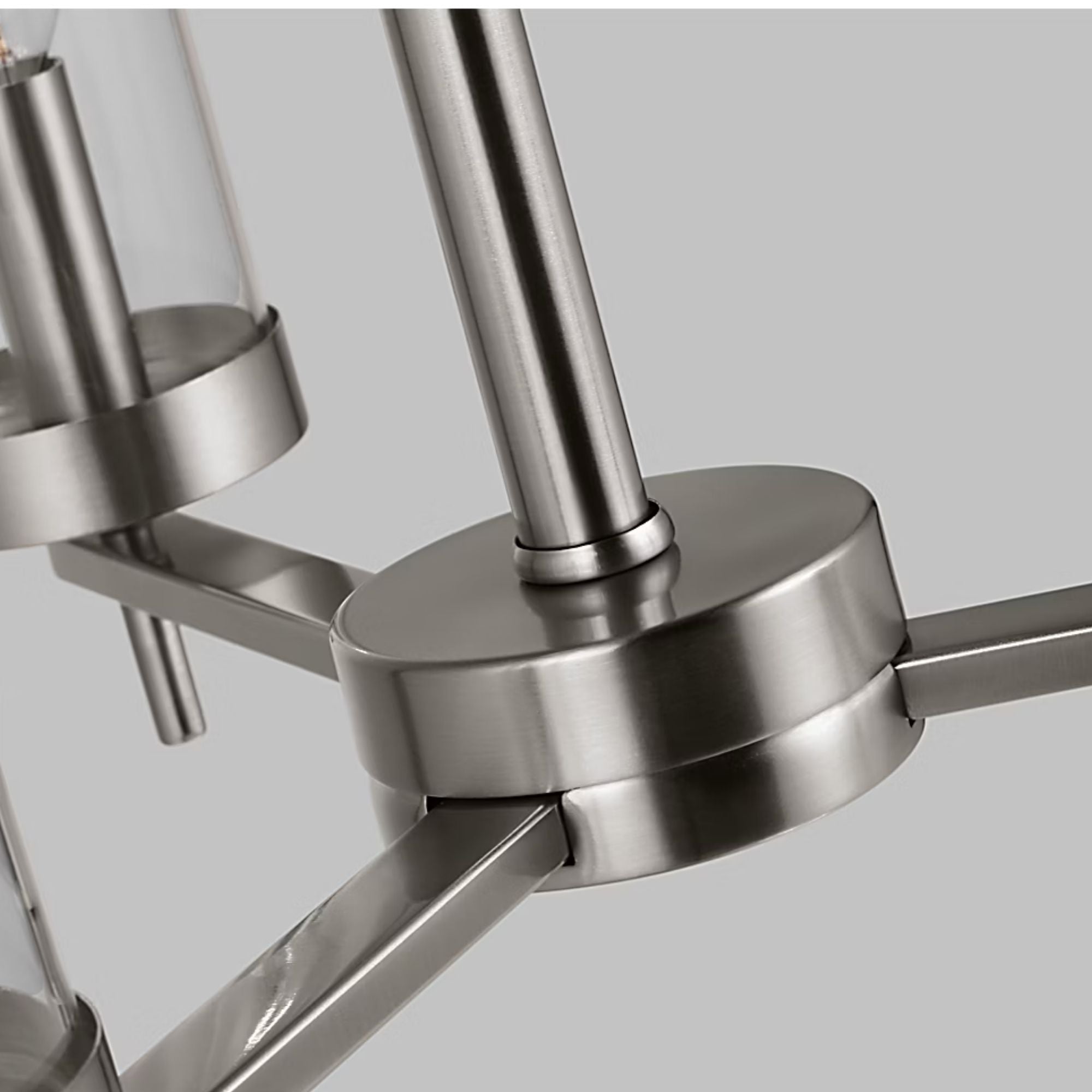 Zire 18" 3-Light Chandelier, Brushed Nickel Finish