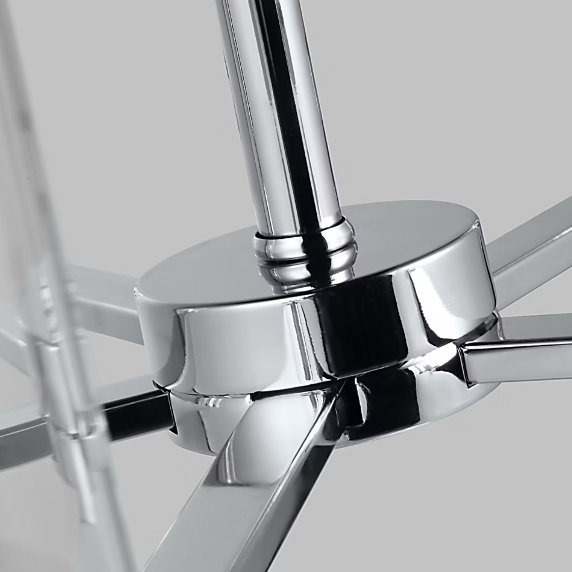 Zire 26" 5-Light Chandelier, Chrome Finish