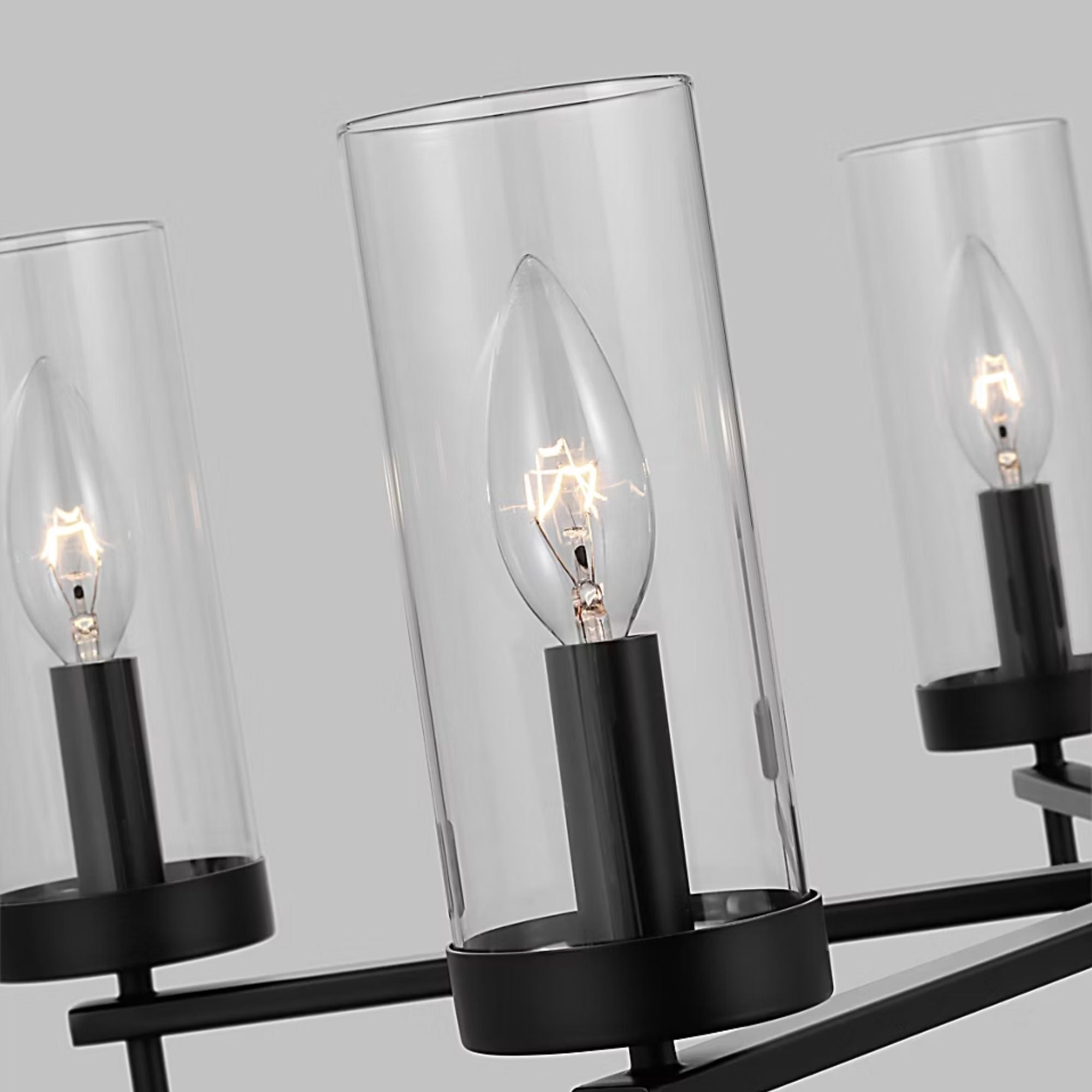 Zire 26" 5-Light Chandelier, Midnight Black Finish