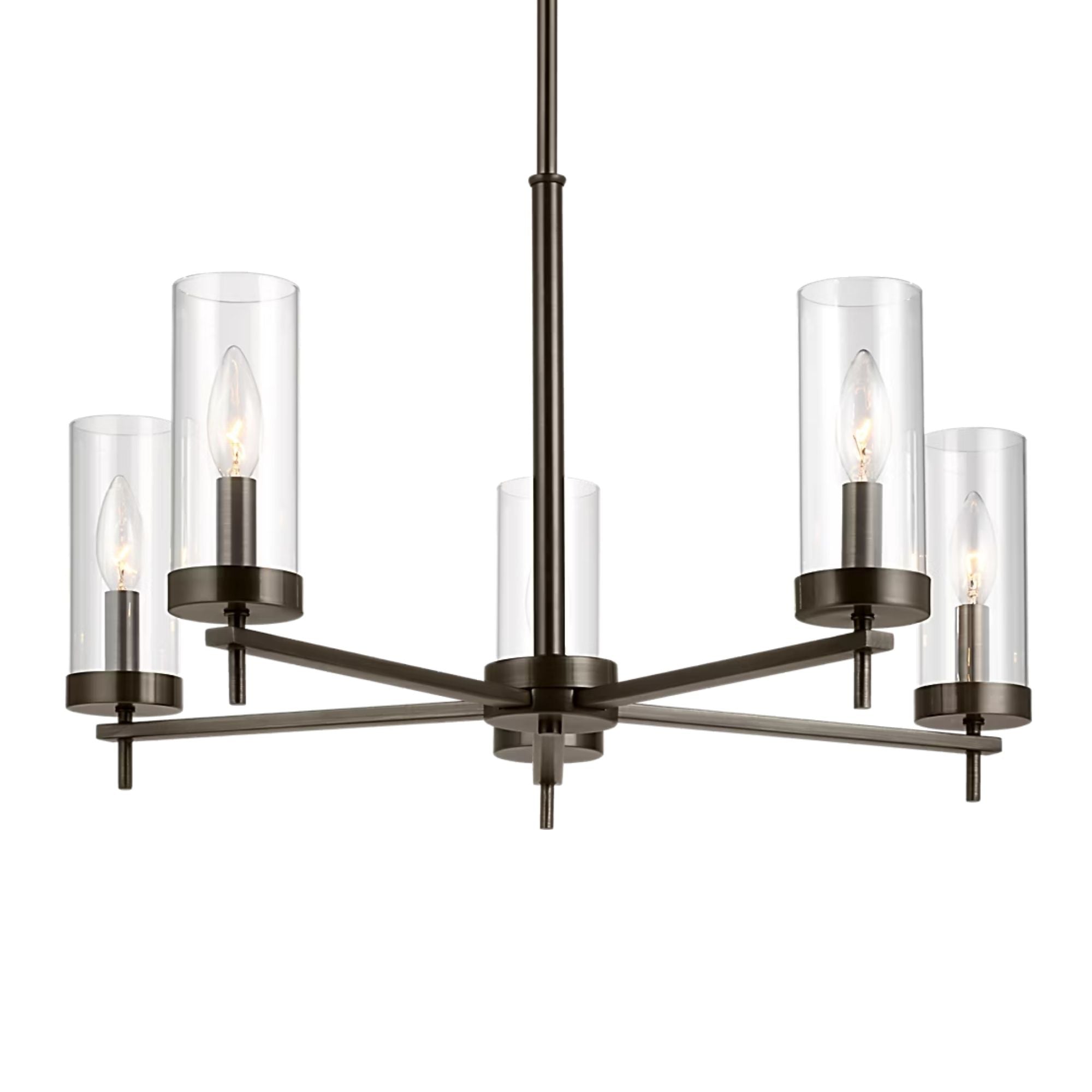 Zire 26" 5-Light Chandelier, Brushed Oil Rubbed Bronze Finish