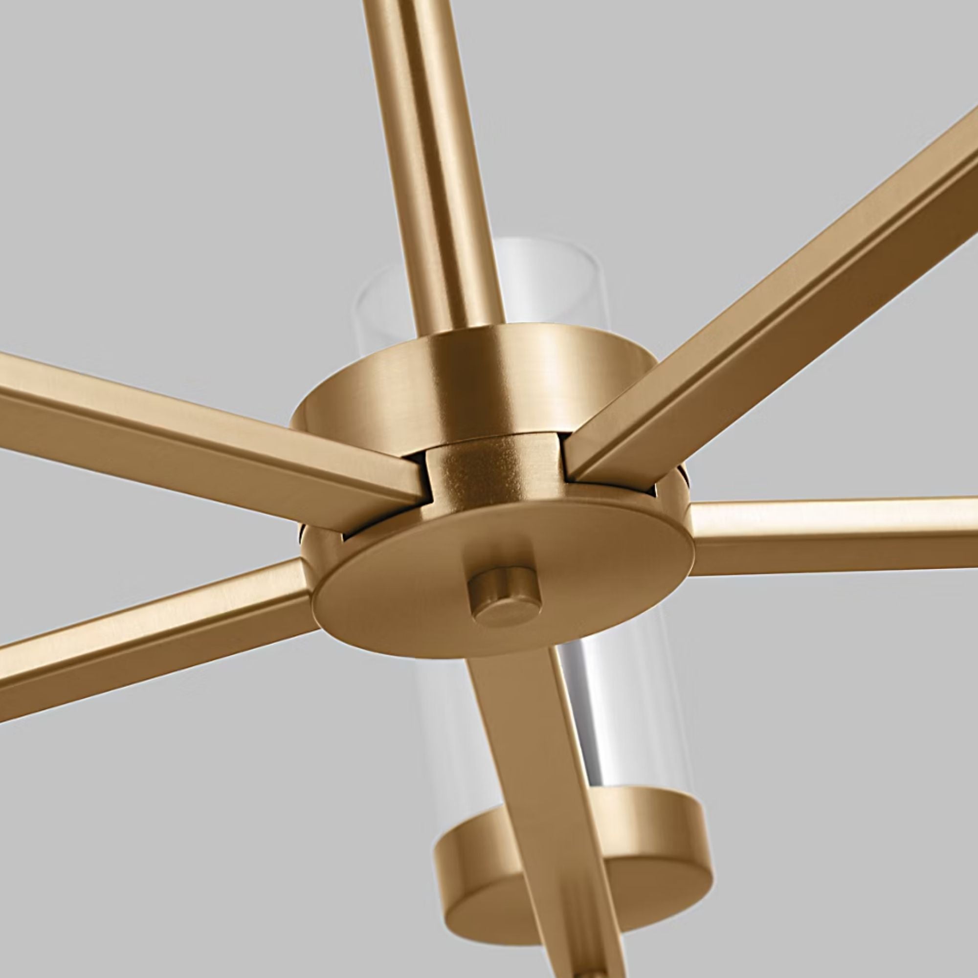 Zire 26" 5-Light Chandelier, Satin Brass Finish