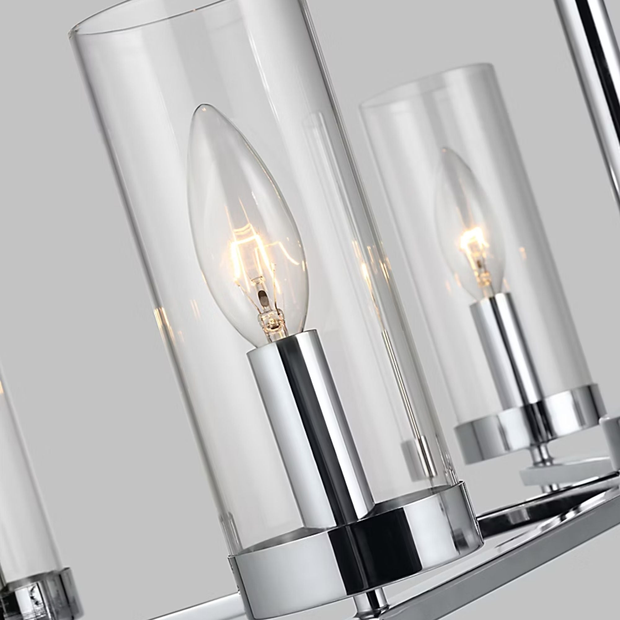 Zire 26" 5-Light LED Chandelier, Chrome Finish