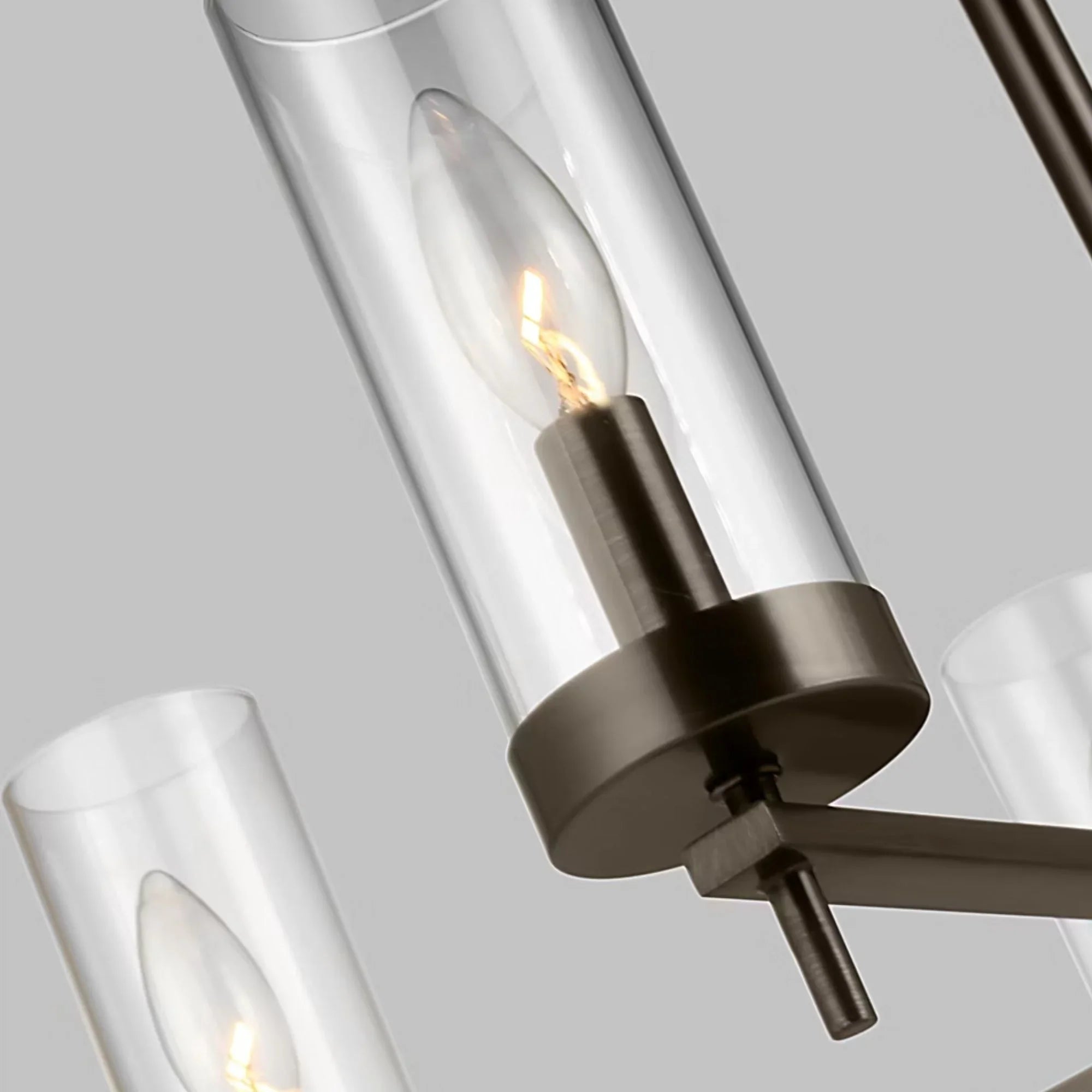 Zire 26" 5-Light LED Chandelier, Brushed Oil Rubbed Bronze Finish