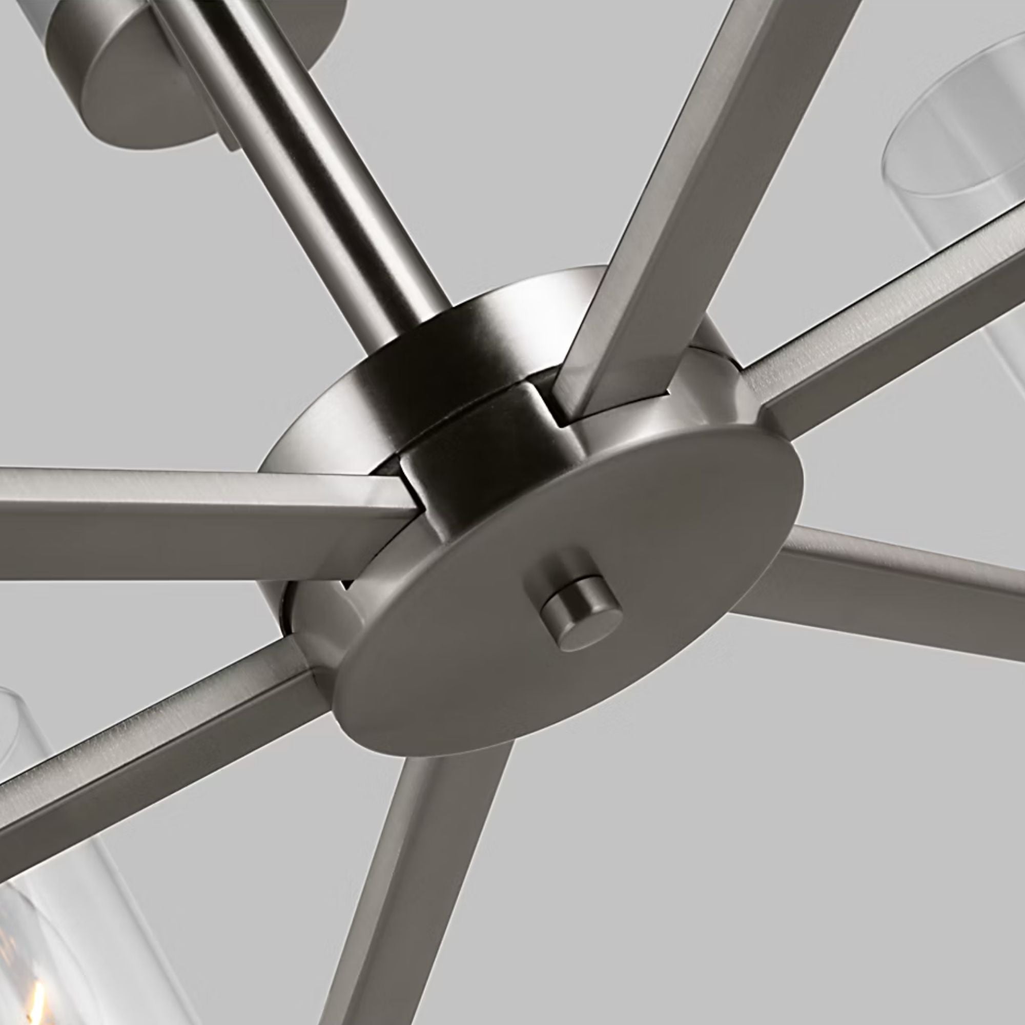 Zire 32" 9-Light Chandelier, Brushed Nickel Finish