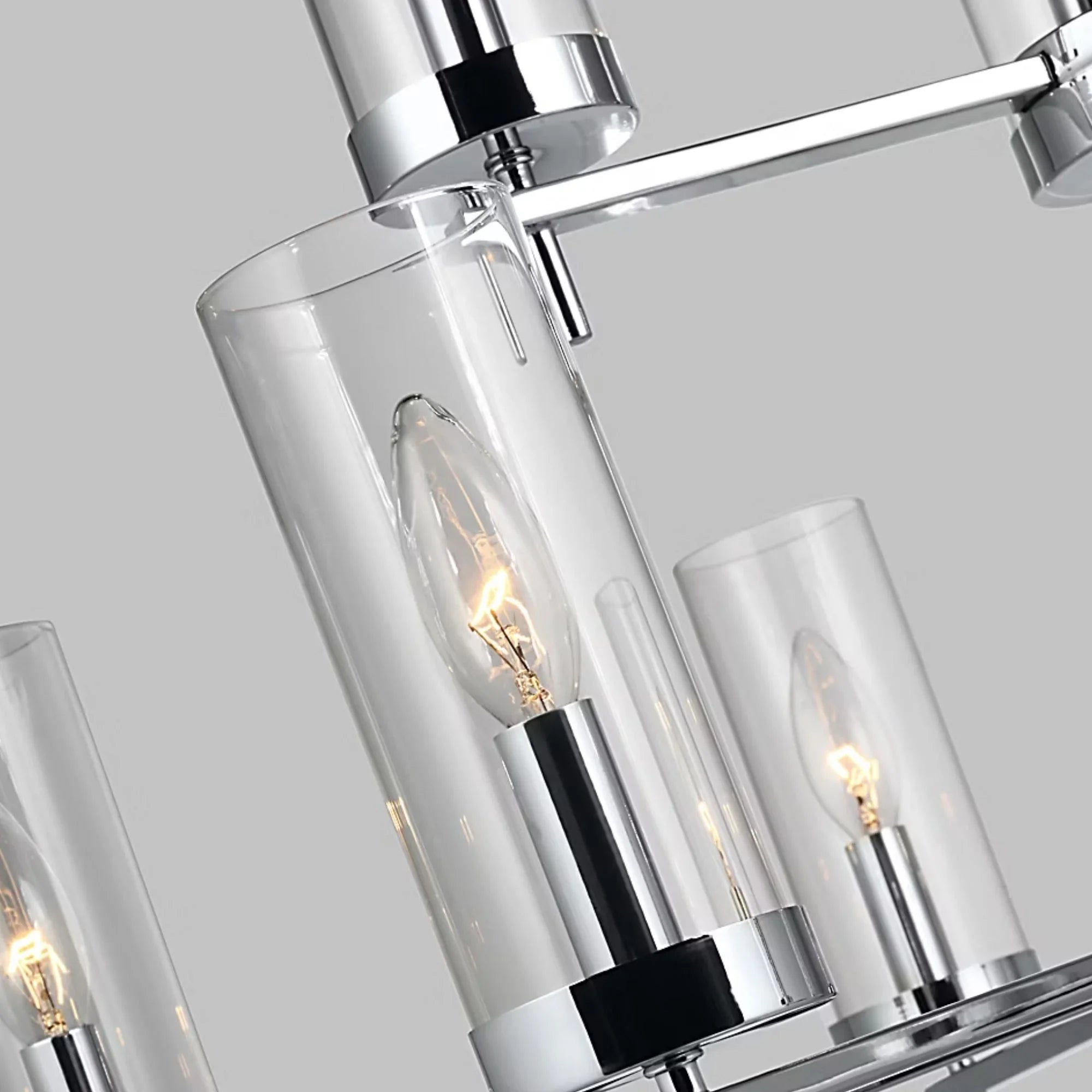 Zire 32" 9-Light LED Chandelier, Chrome Finish