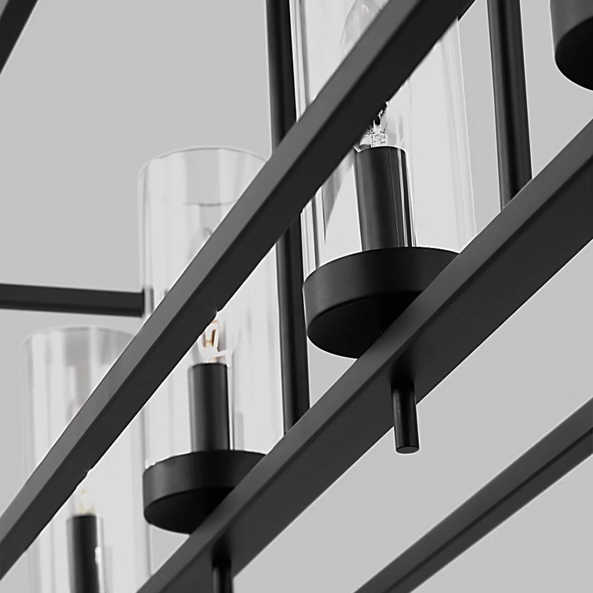 Zire 48" 5-Light Island Pendant, Midnight Black Finish