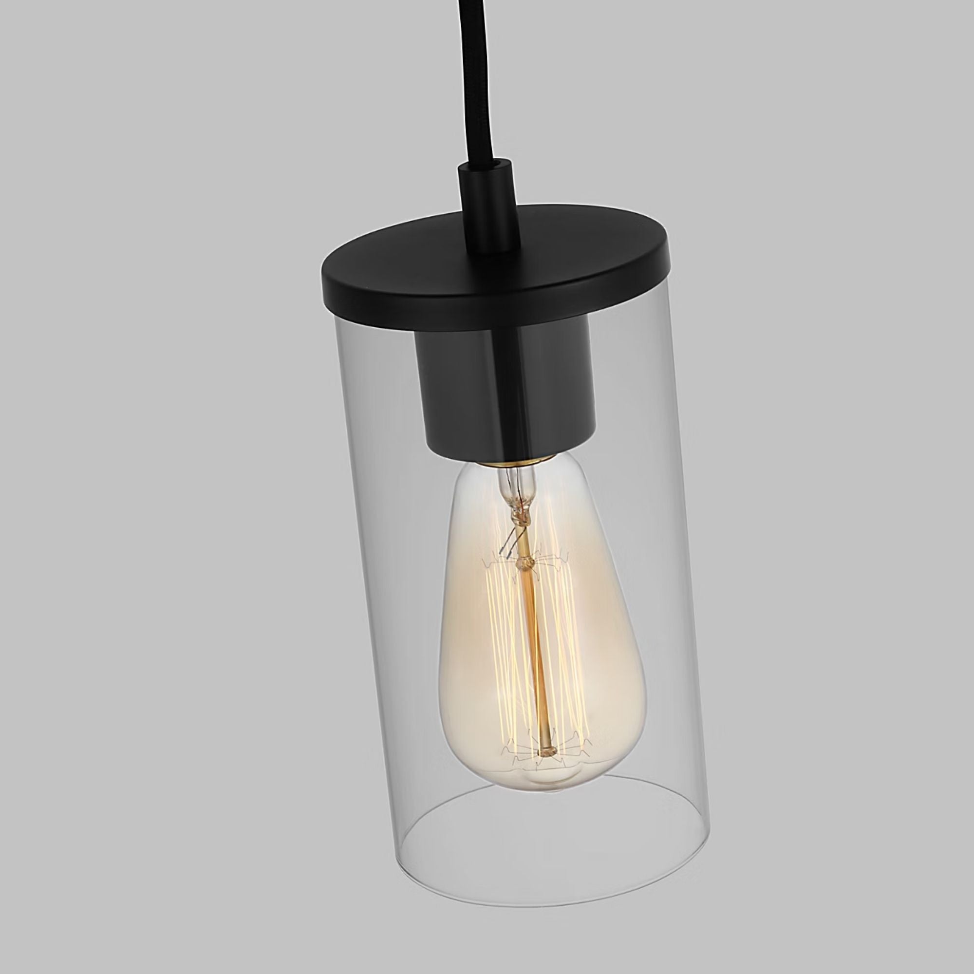 Zire 4" Mini Pendant, Midnight Black Finish