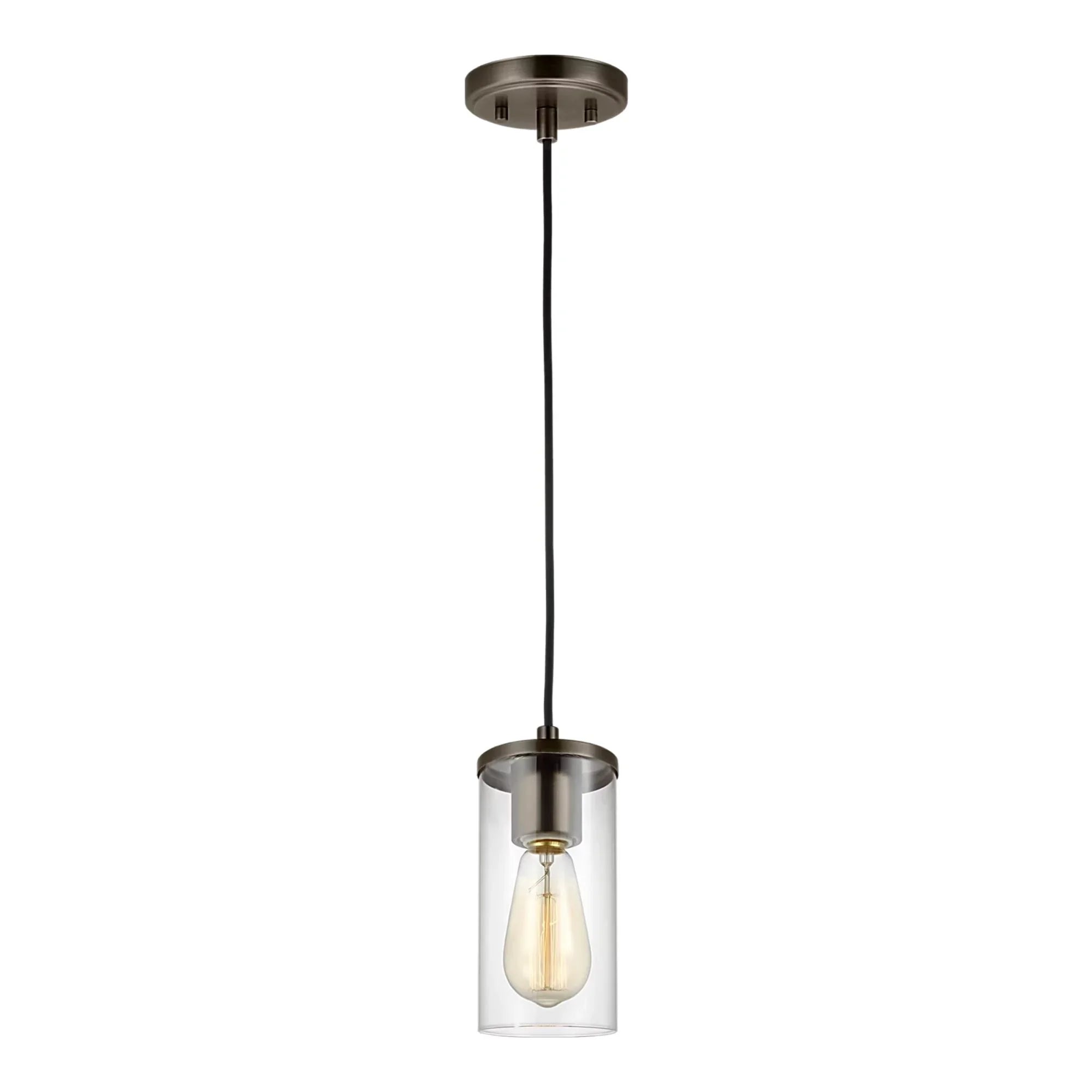 Zire 4" LED Mini Pendant, Brushed Oil Rubbed Bronze Finish