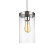 Zire 6" Pendant, Chrome Finish