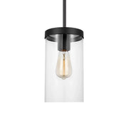 Zire 6" Pendant, Midnight Black Finish