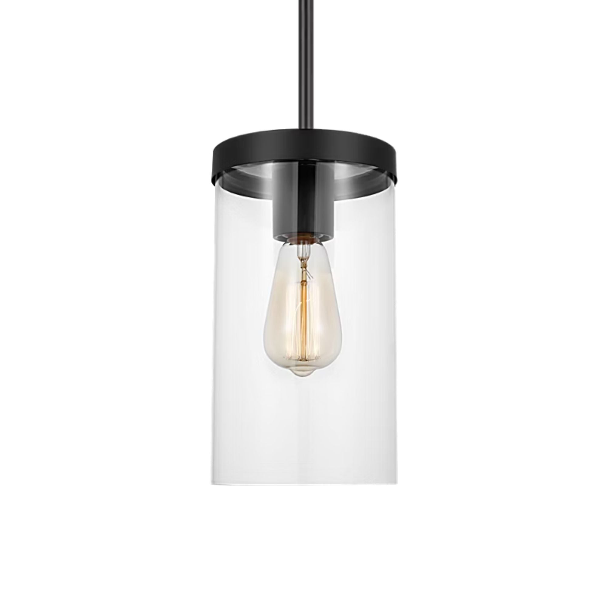 Zire 6" Pendant, Midnight Black Finish