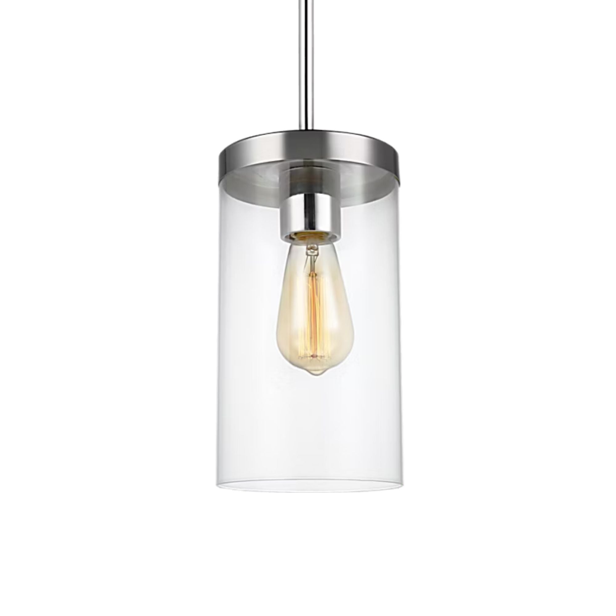 Zire 6" LED Pendant, Chrome Finish