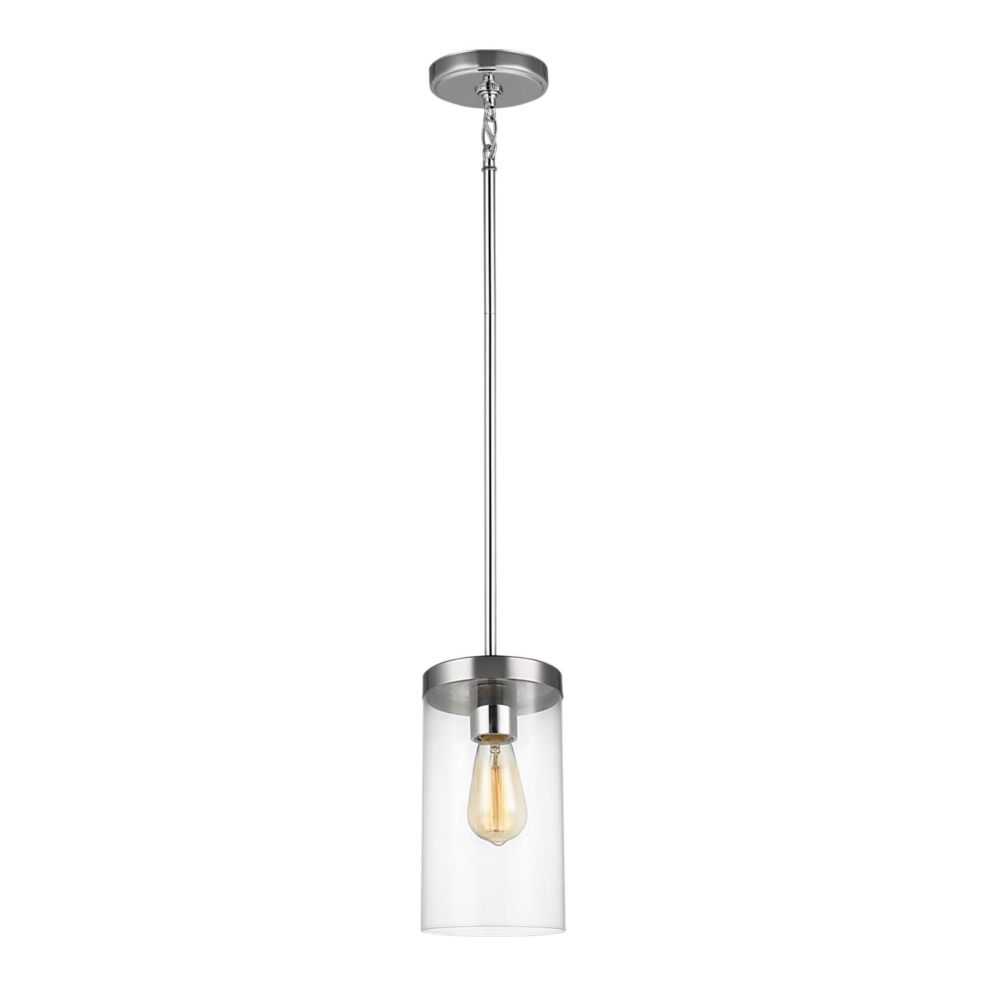 Zire 6" LED Pendant, Chrome Finish