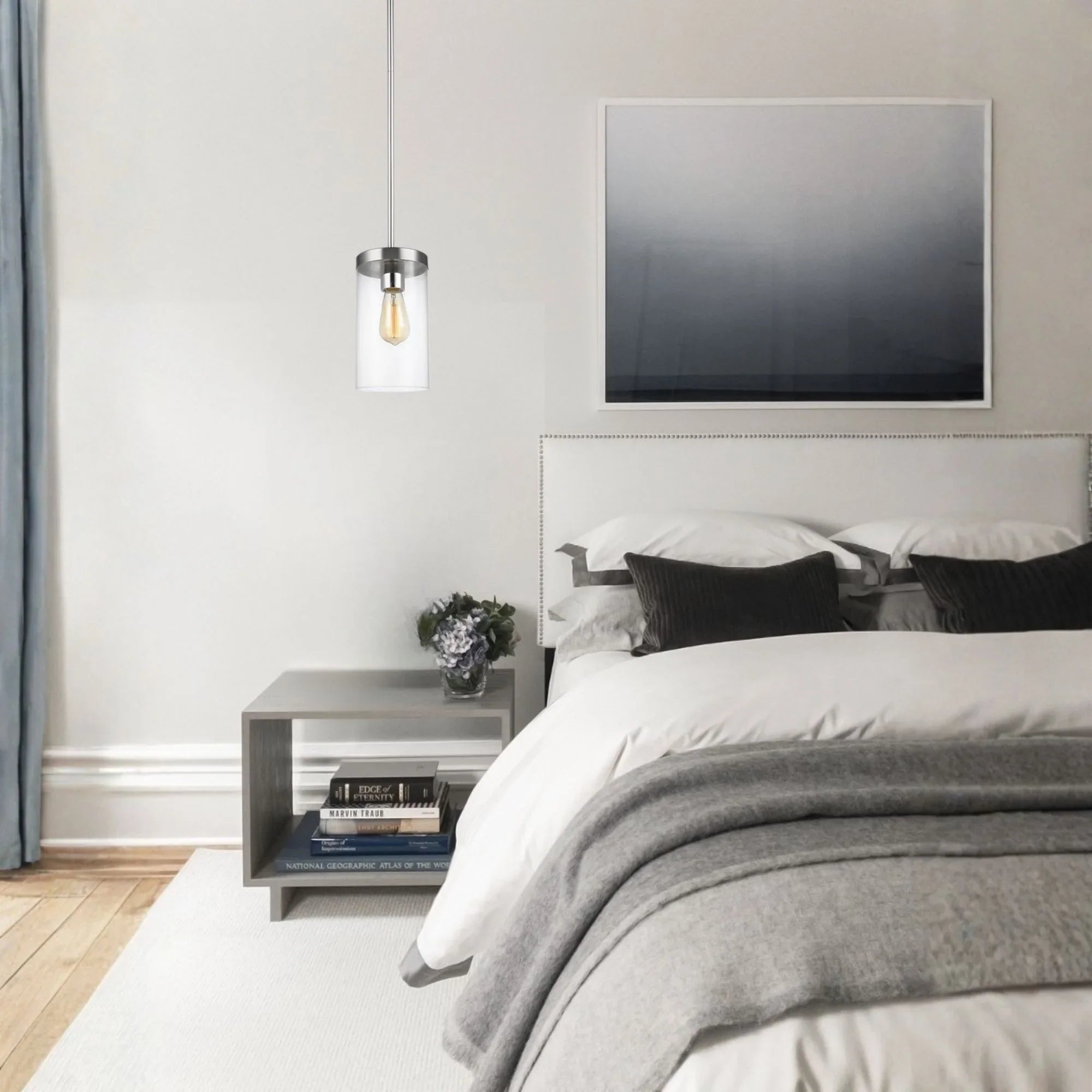 Zire 6" LED Pendant, Chrome Finish