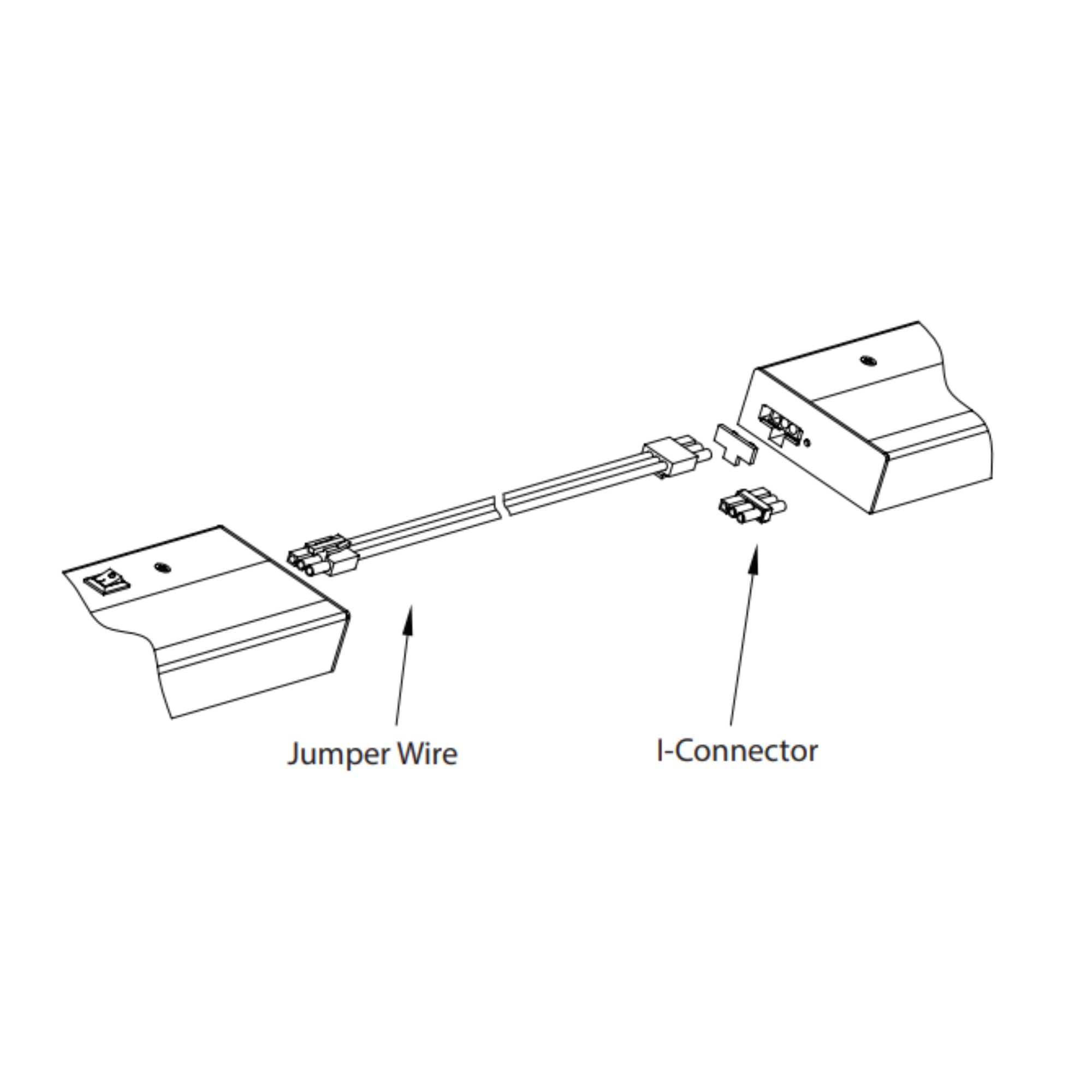Light Bar 12in. Joiner Cable, White