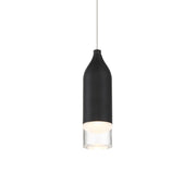 Action 8" LED Pendant, Black Finish