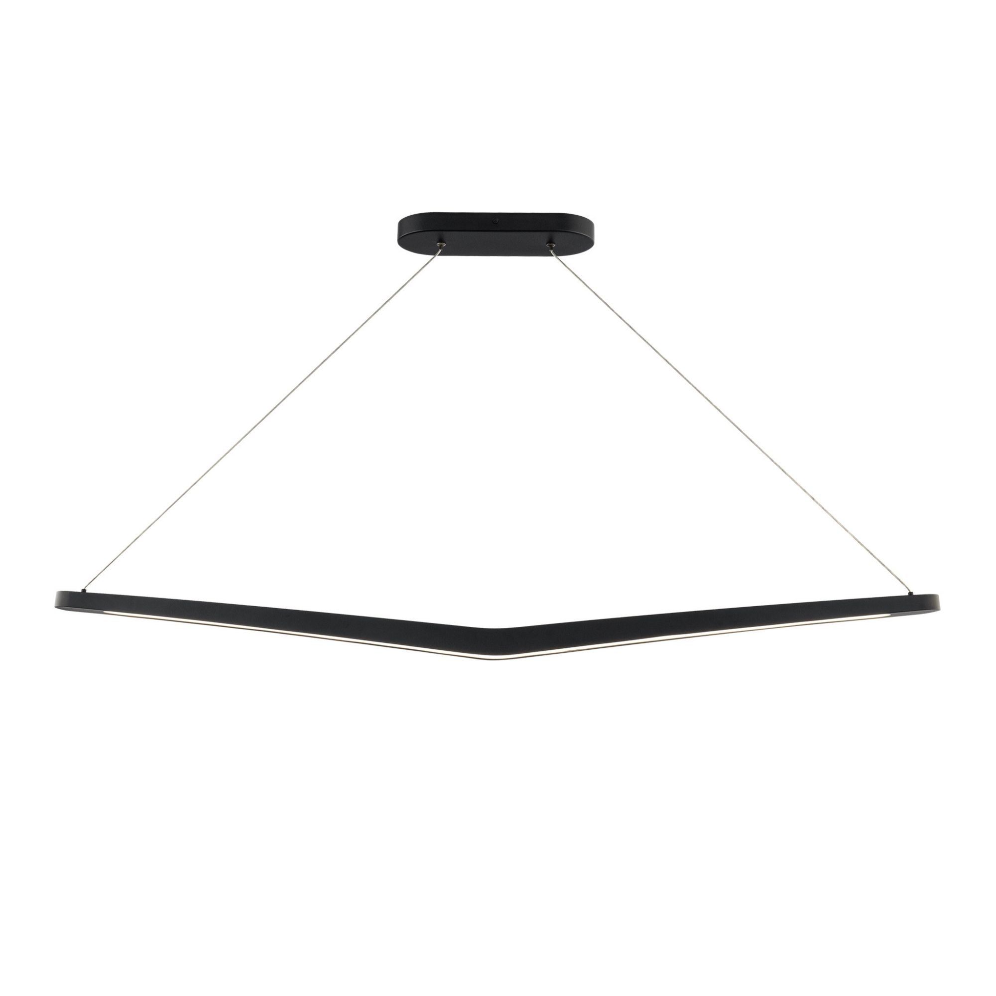 Alleron 46" LED Linear Pendant, 4CCT, Black Finish