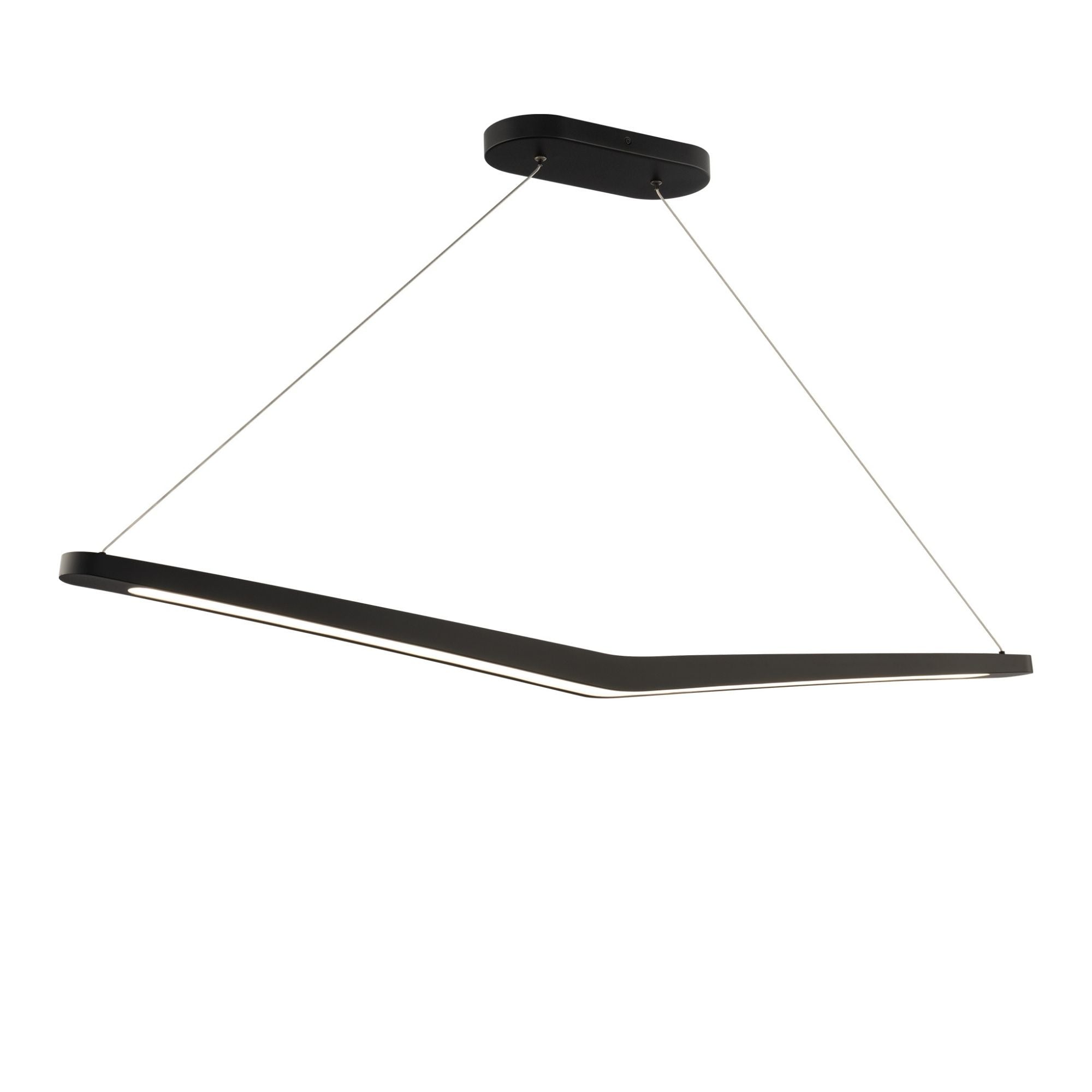 Alleron 46" LED Linear Pendant, 4CCT, Black Finish