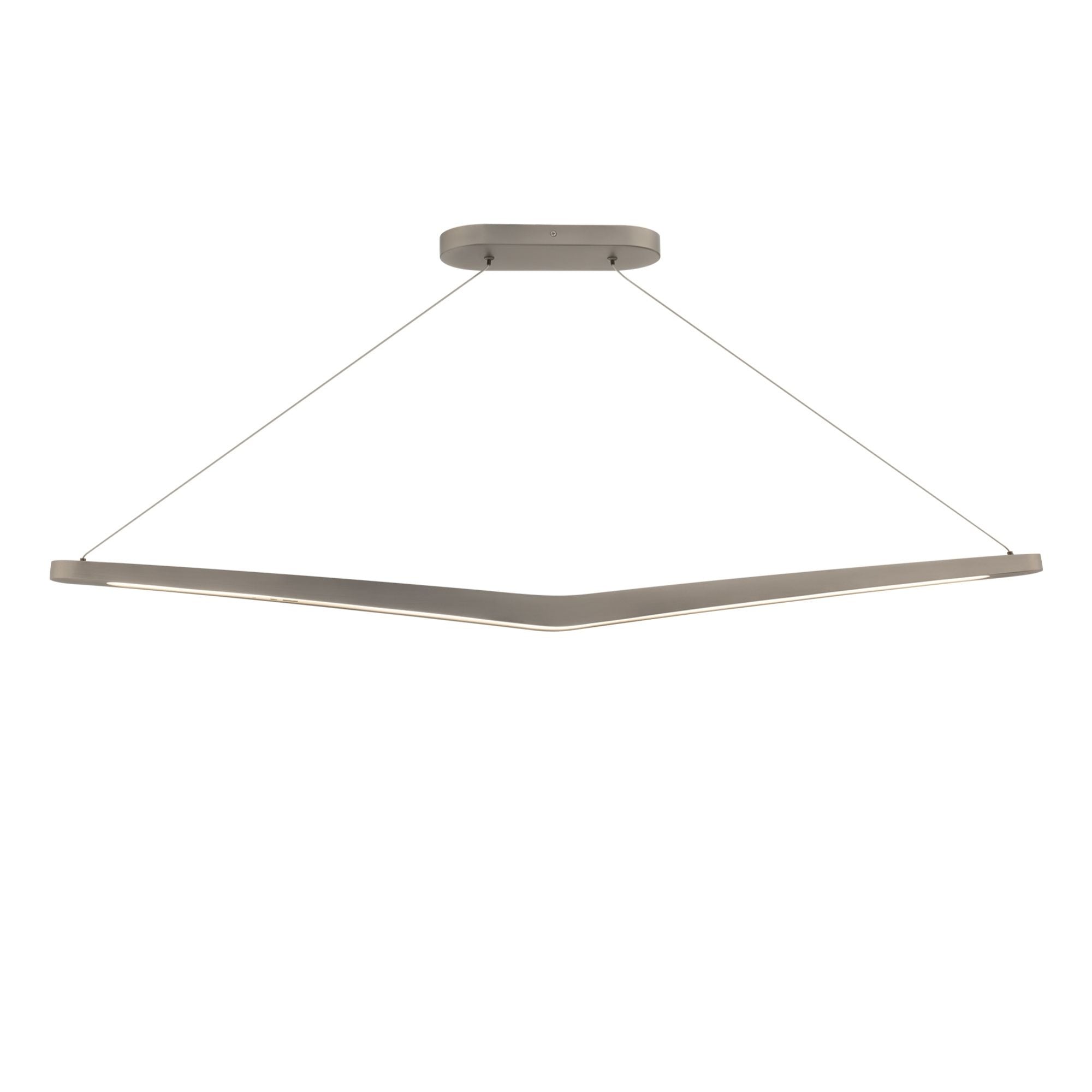 Alleron 46" LED Linear Pendant, 4CCT, Brushed Nickel Finish