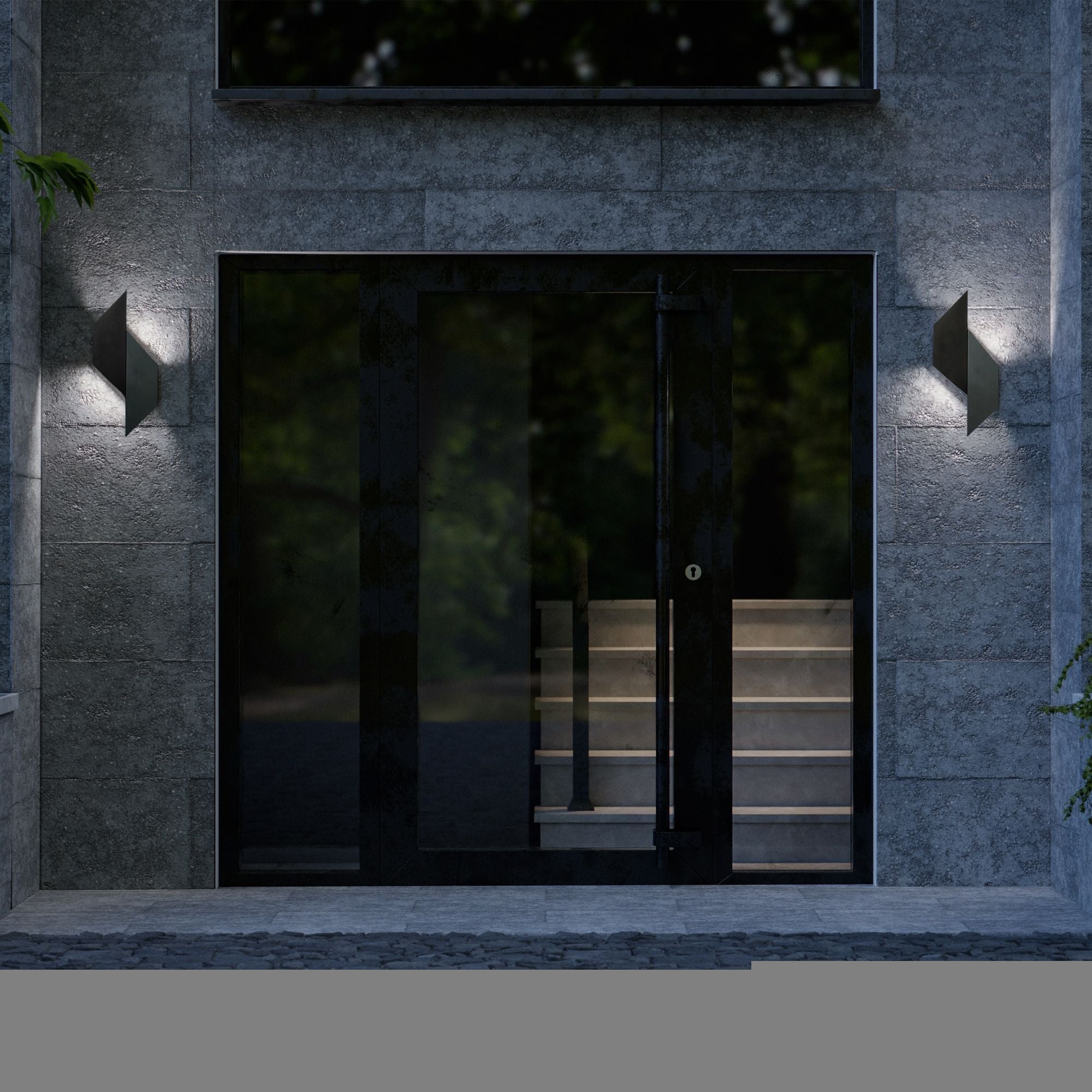 Alternate 18 in. LED Outdoor Wall Sconce 3000K Black Finish - Bees Lighting