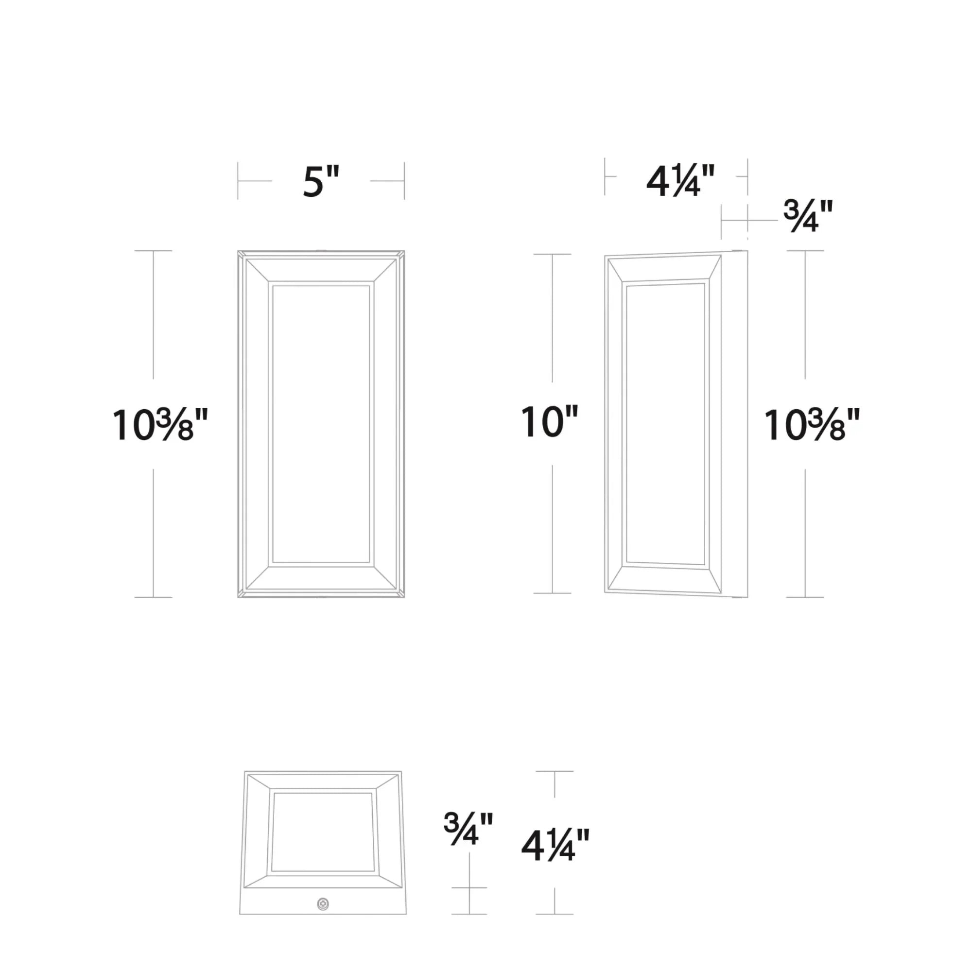 Argo 10" LED Outdoor Wall Sconce, Black Finish