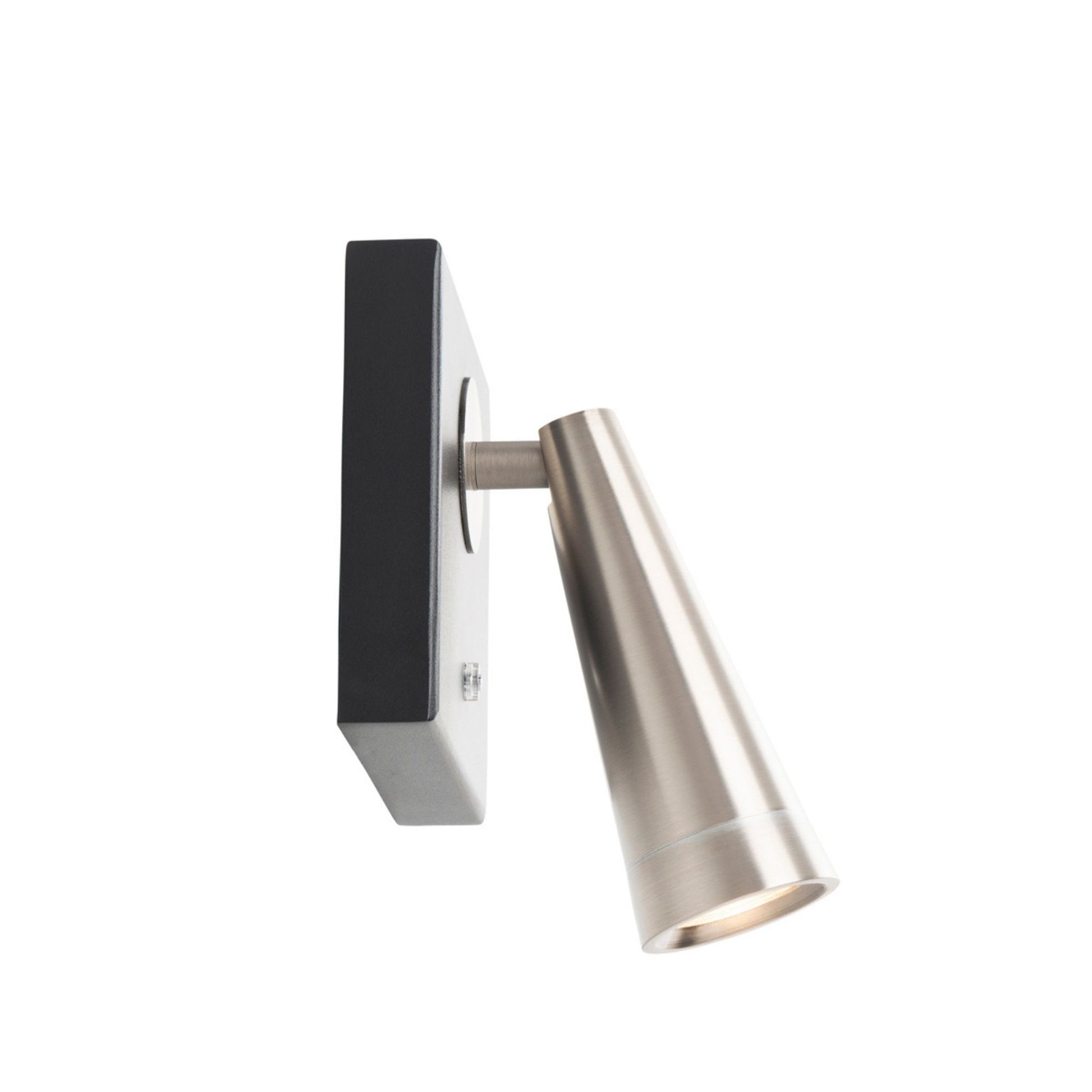 Arne 7 in. LED Wall Sconce with swing arm 3000K Brushed Nickel & Black Finish - Bees Lighting