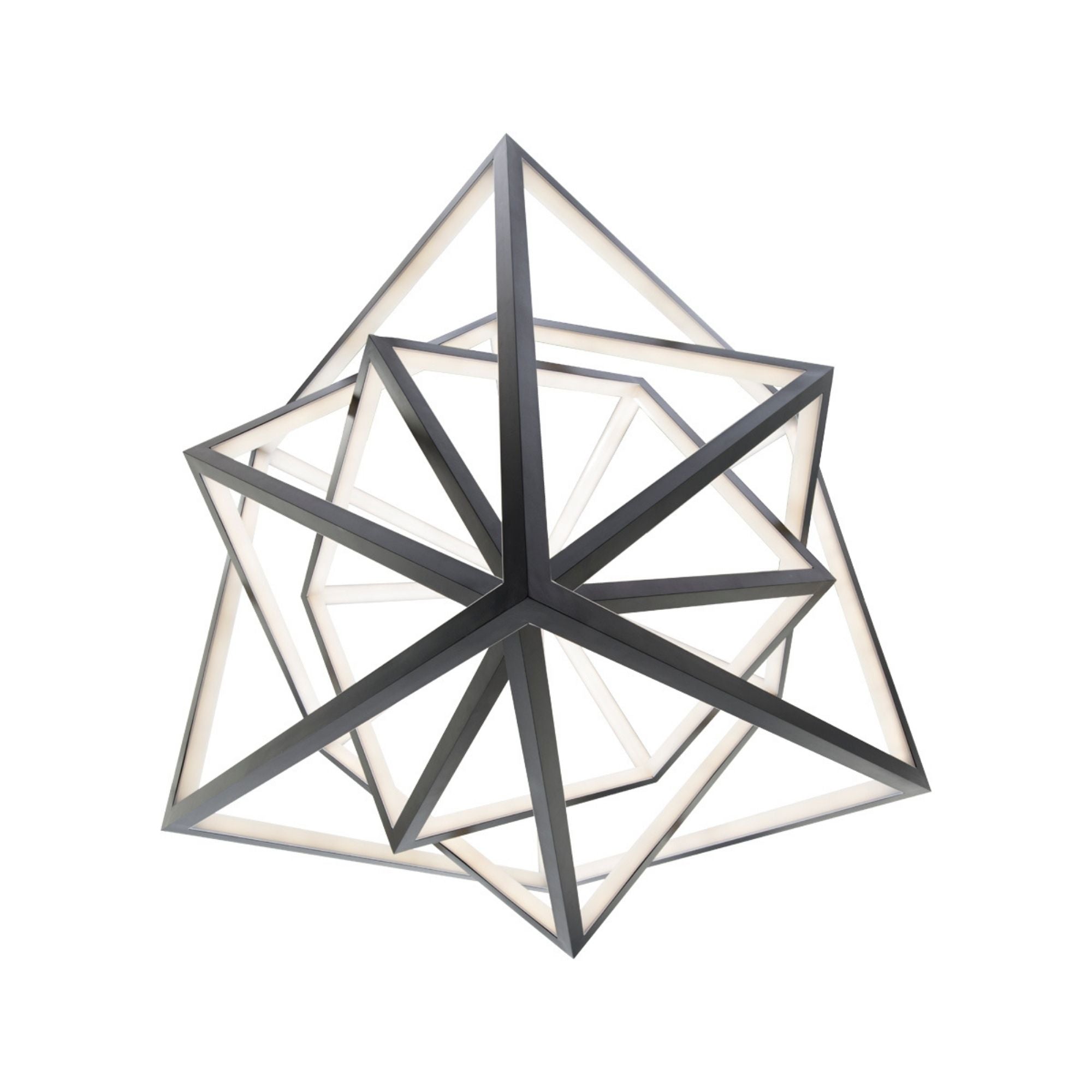 Atlas 41 in. LED Pendant Light Black Finish - Bees Lighting
