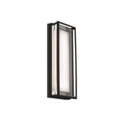 Beech 16" LED Outdoor Wall Sconce, 4CCT, Black Finish