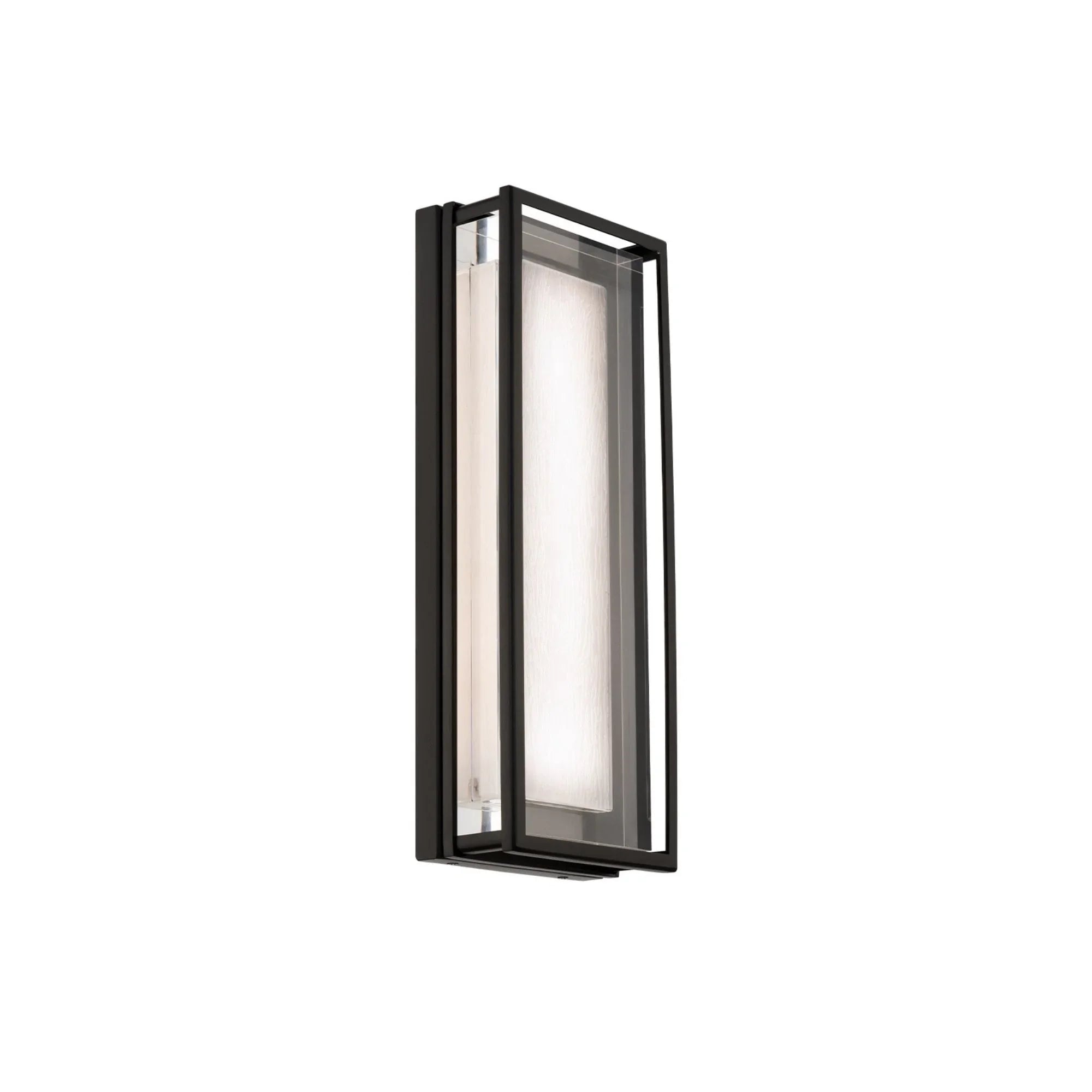 Beech 16" LED Outdoor Wall Sconce, 4CCT, Black Finish