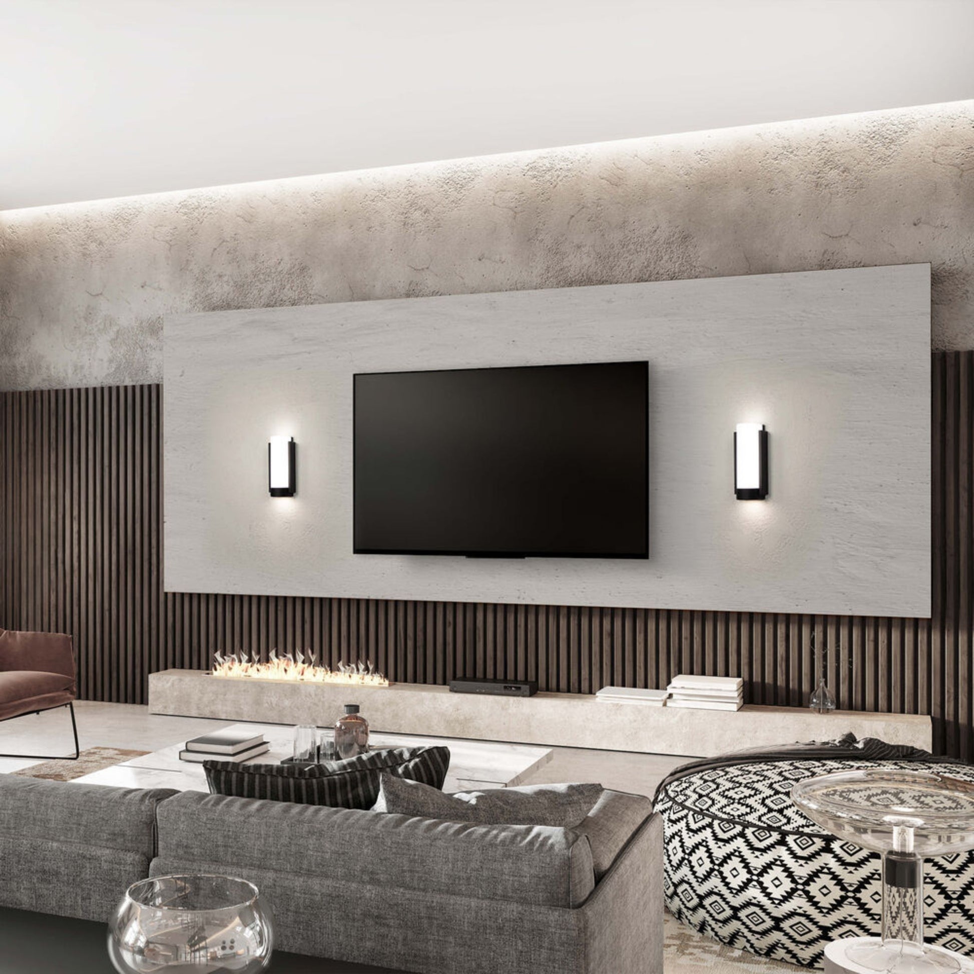 BLAKE 12 in. LED Wall Light 3000K Black finish - Bees Lighting