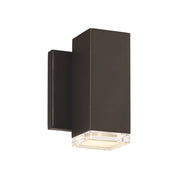 Block 6" LED Wall Light, Bronze Finish