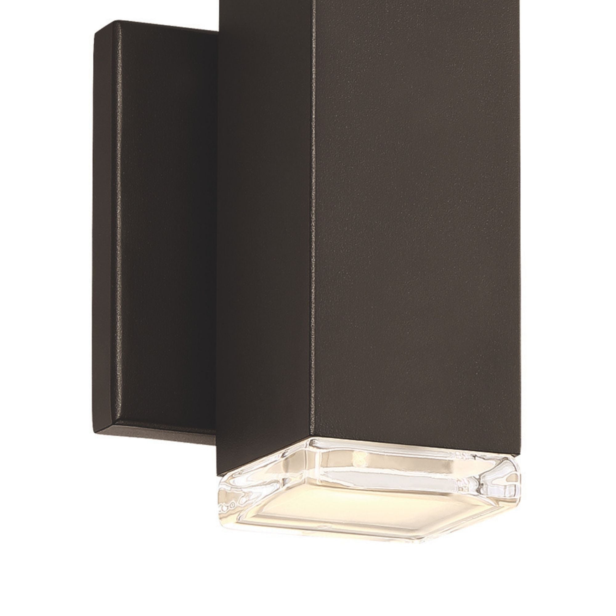 Block 6 in. LED Outdoor Wall Sconce 3000K Bronze Finish - Bees Lighting