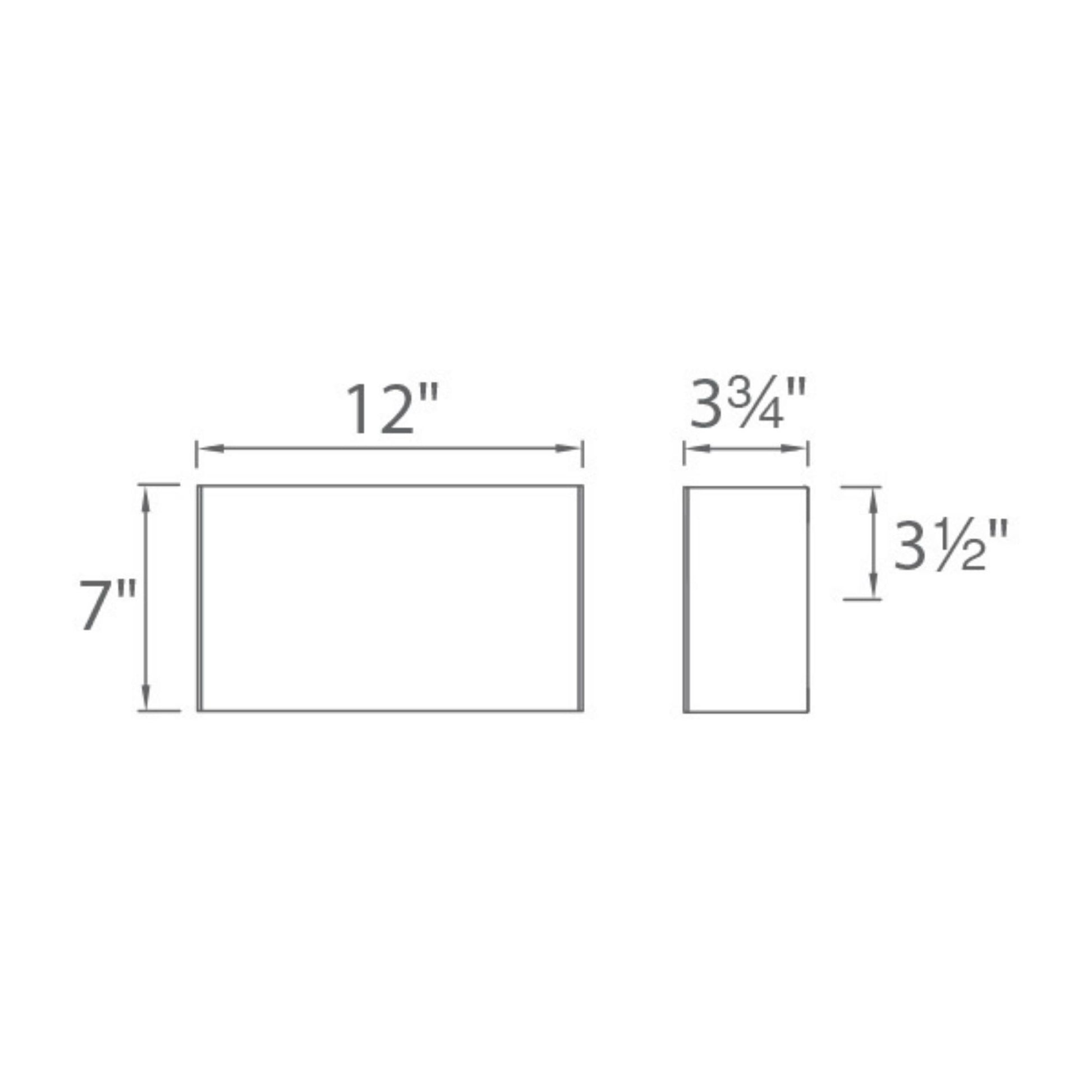 Blok 12" LED Wall Sconce, Satin Nickel Finish - Bees Lighting