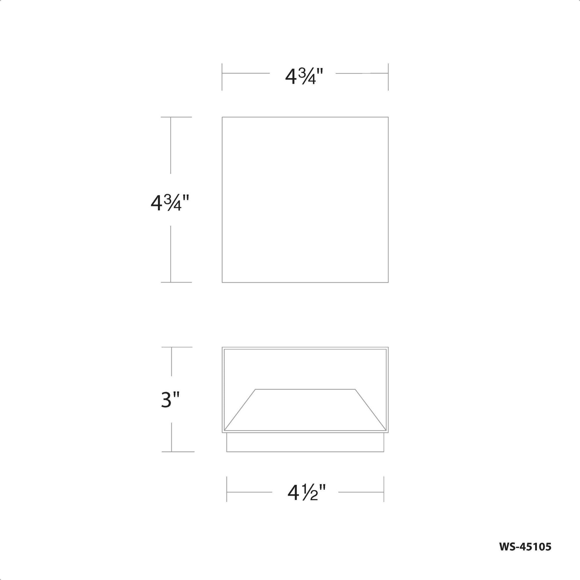 Boxi 5" LED Wall Sconce, 3CCT, Brushed Nickel Finish - Bees Lighting