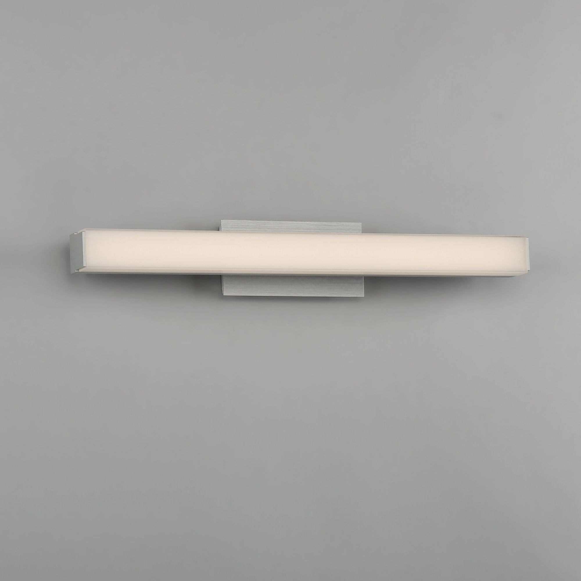 Brink 24" LED Bathroom Vanity, 3CCT, Brushed Aluminum Finish