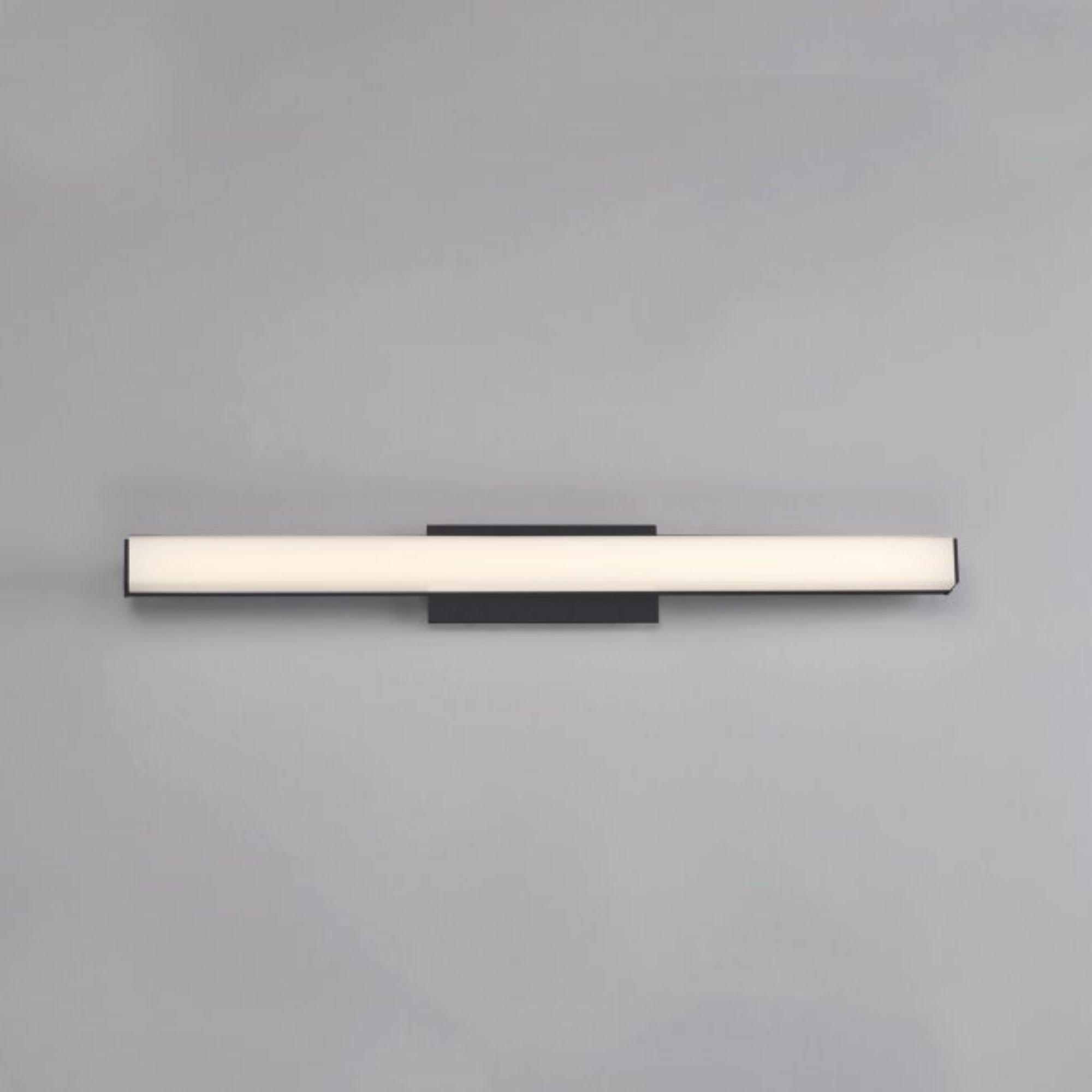 Brink 24" LED Bathroom Vanity, 3CCT, Brushed Black Finish