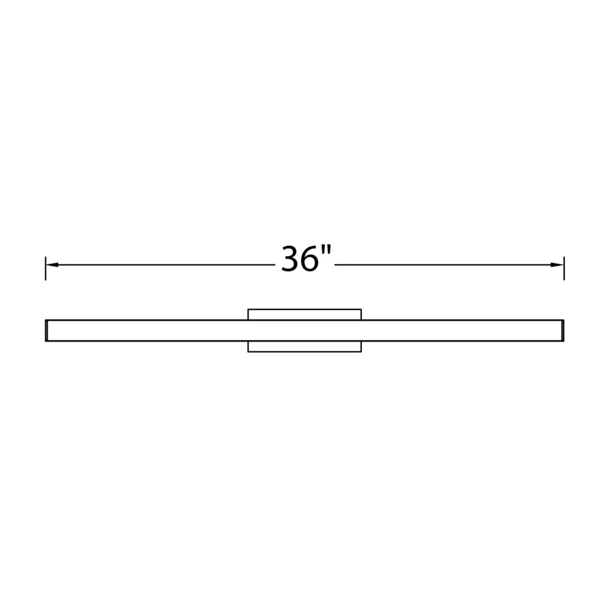Brink 36" LED Bathroom Vanity, 3CCT, Brushed Aluminum Finish